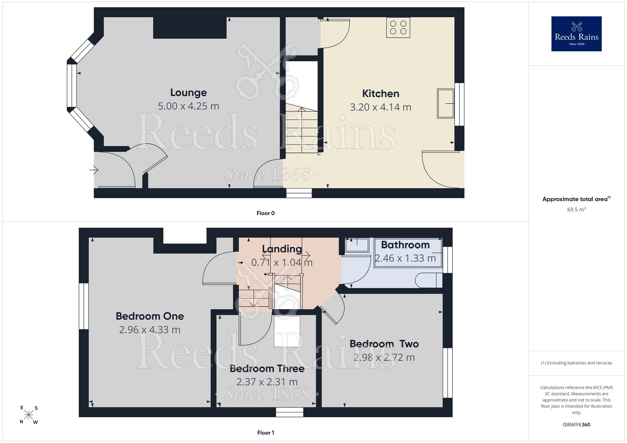 Floorplan of 3 bedroom End Terrace House to rent, Railway Street, Nelson, Lancashire, BB9