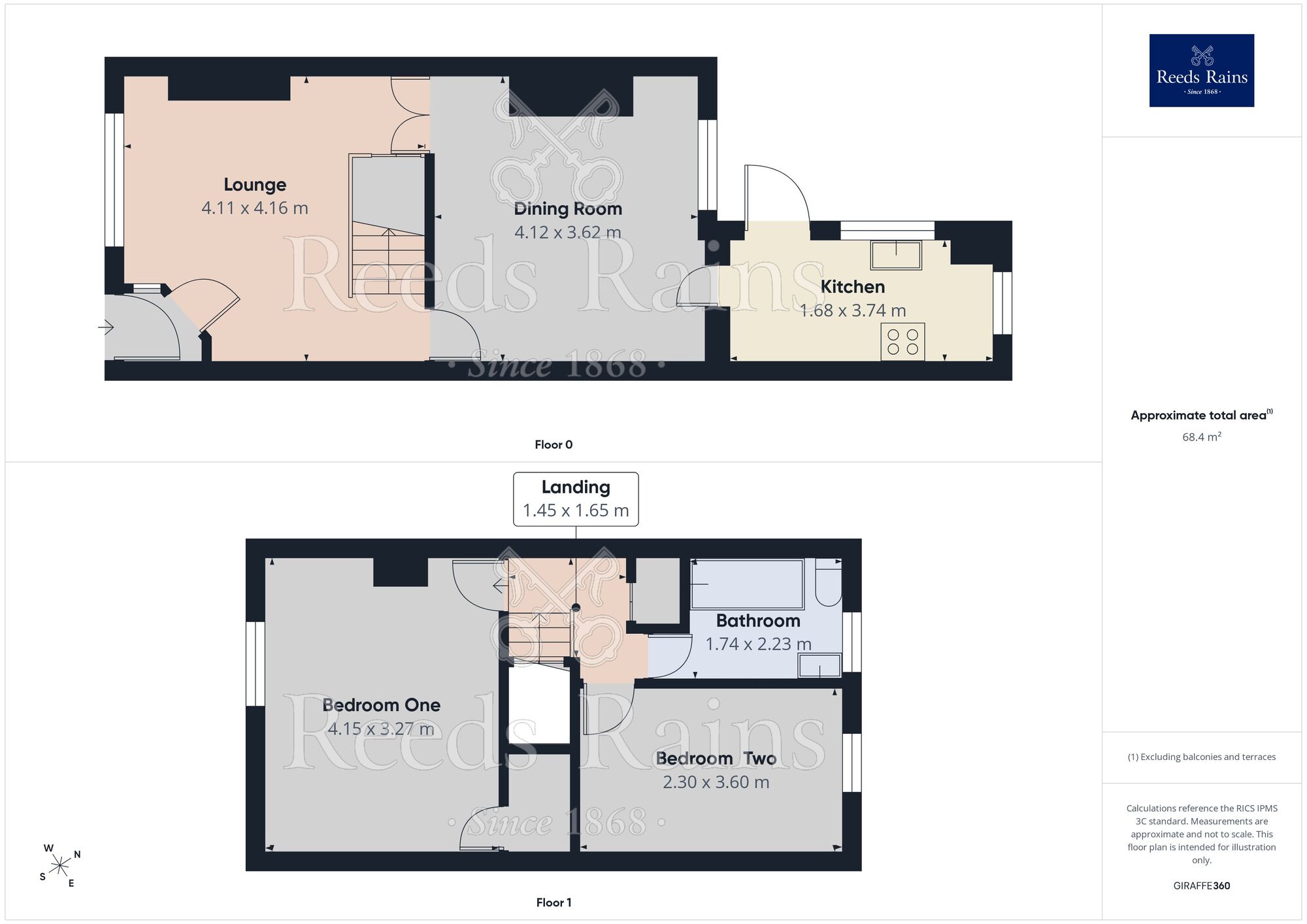 Floorplan of 2 bedroom Mid Terrace House to rent, Lubbock Street, Burnley, Lancashire, BB12
