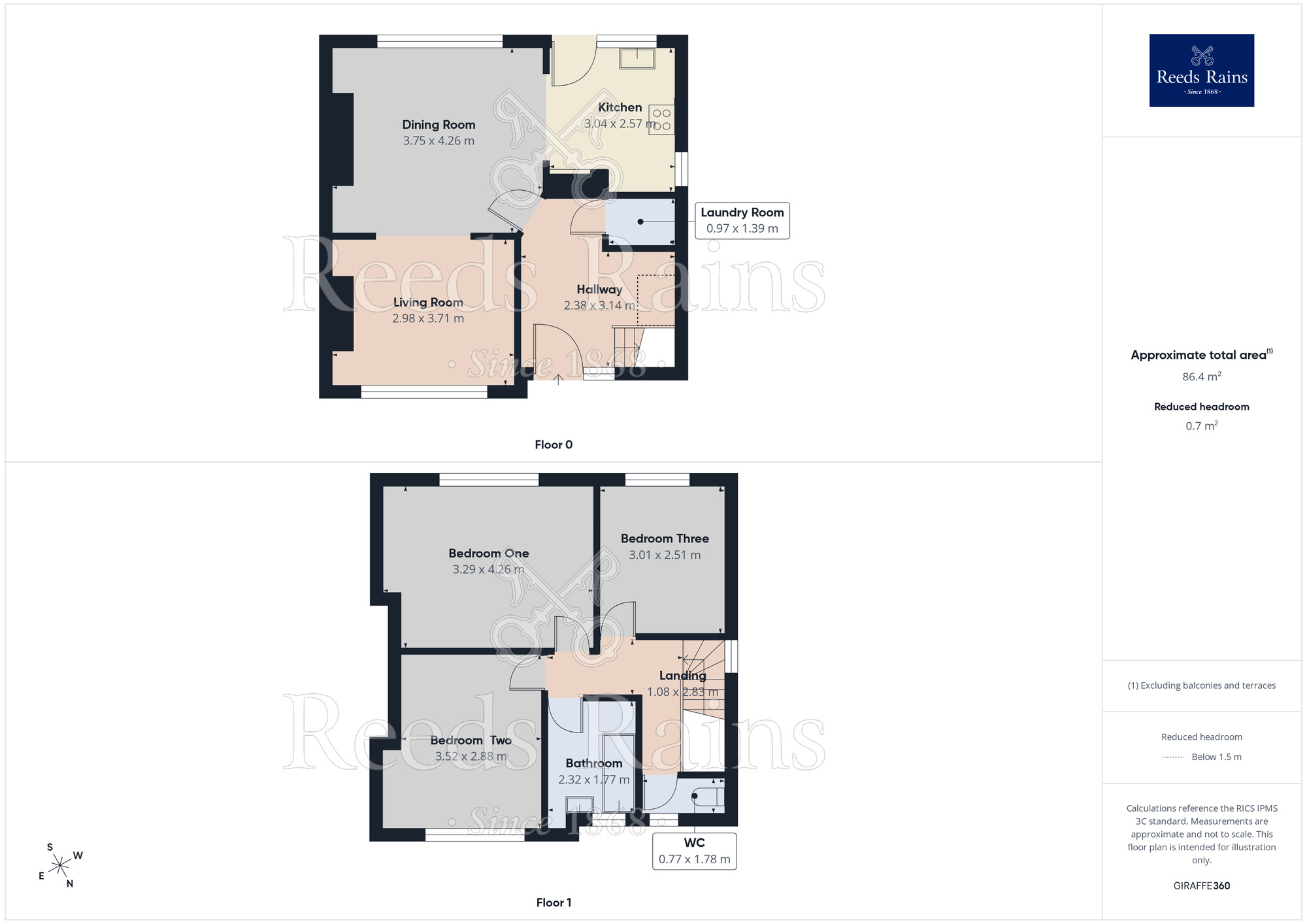 Floorplan of 3 bedroom Semi Detached House for sale, Moorland Road, Burnley, Lancashire, BB11
