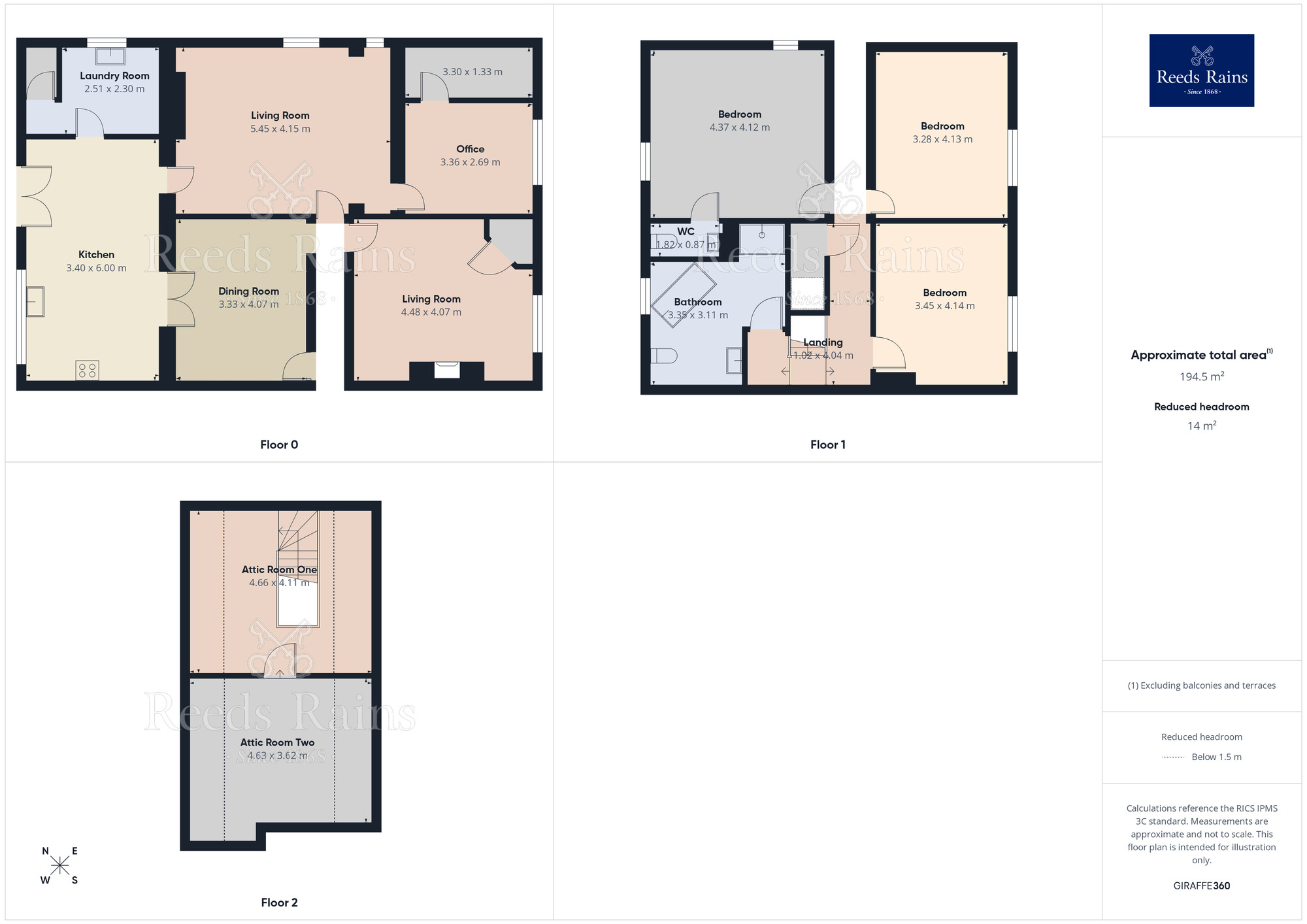 Floorplan of 3 bedroom End Terrace House for sale, Glenfield Road, Nelson, Lancashire, BB9