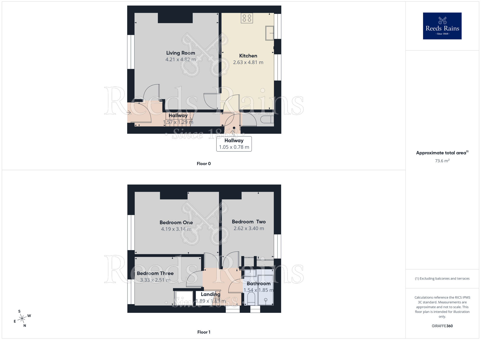 Floorplan of 3 bedroom Semi Detached House for sale, Hazelwood Road, Nelson, Lancashire, BB9