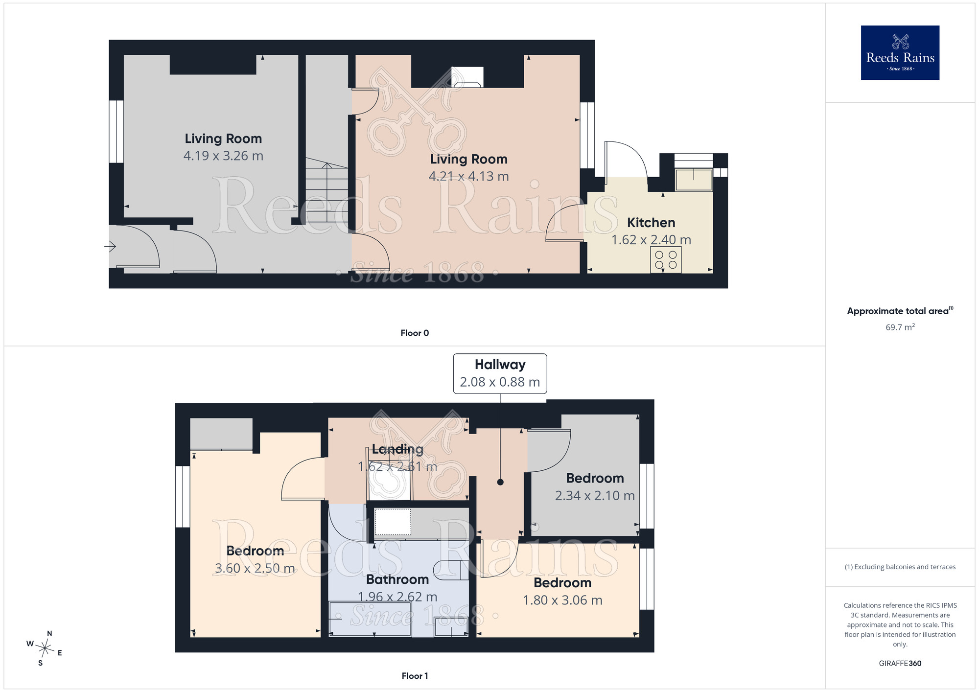 Floorplan of 3 bedroom Mid Terrace House for sale, Queen Victoria Road, Burnley, Lancashire, BB10