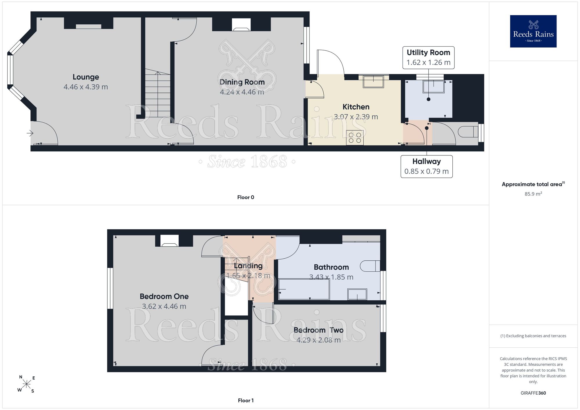 Floorplan of 2 bedroom Mid Terrace House to rent, Milton Street, Padiham, Lancashire, BB12