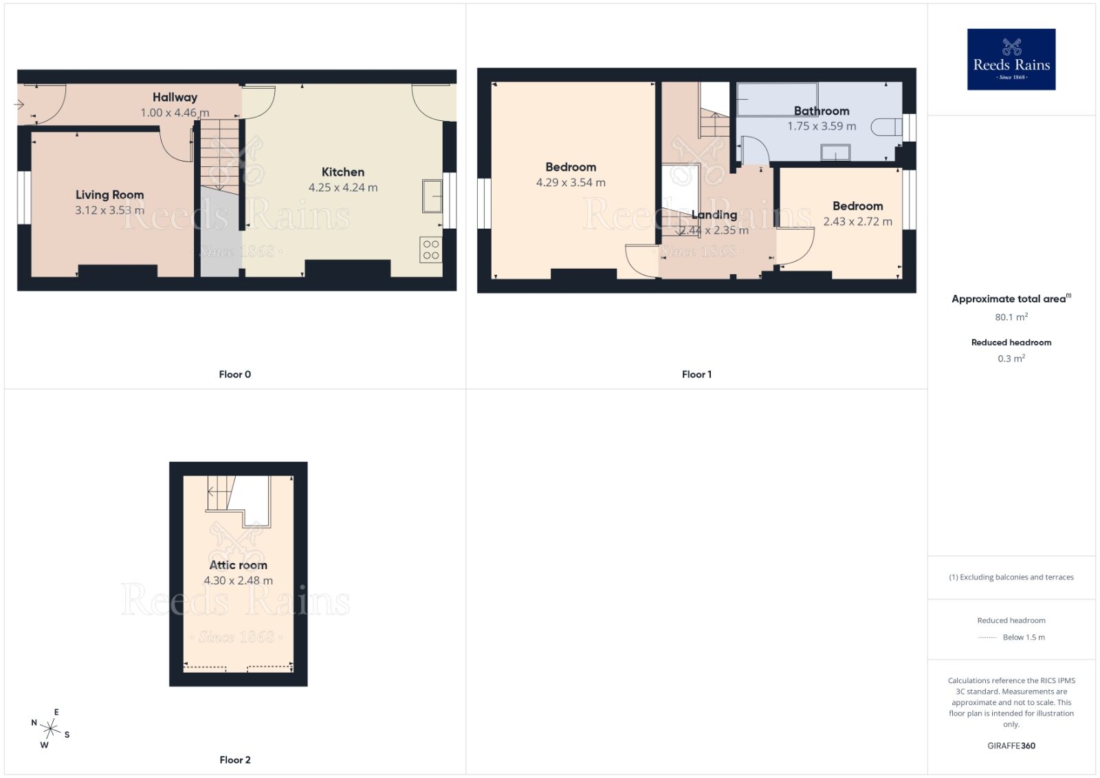 Floorplan of 2 bedroom Mid Terrace House for sale, Sussex Street, Burnley, Lancashire, BB11