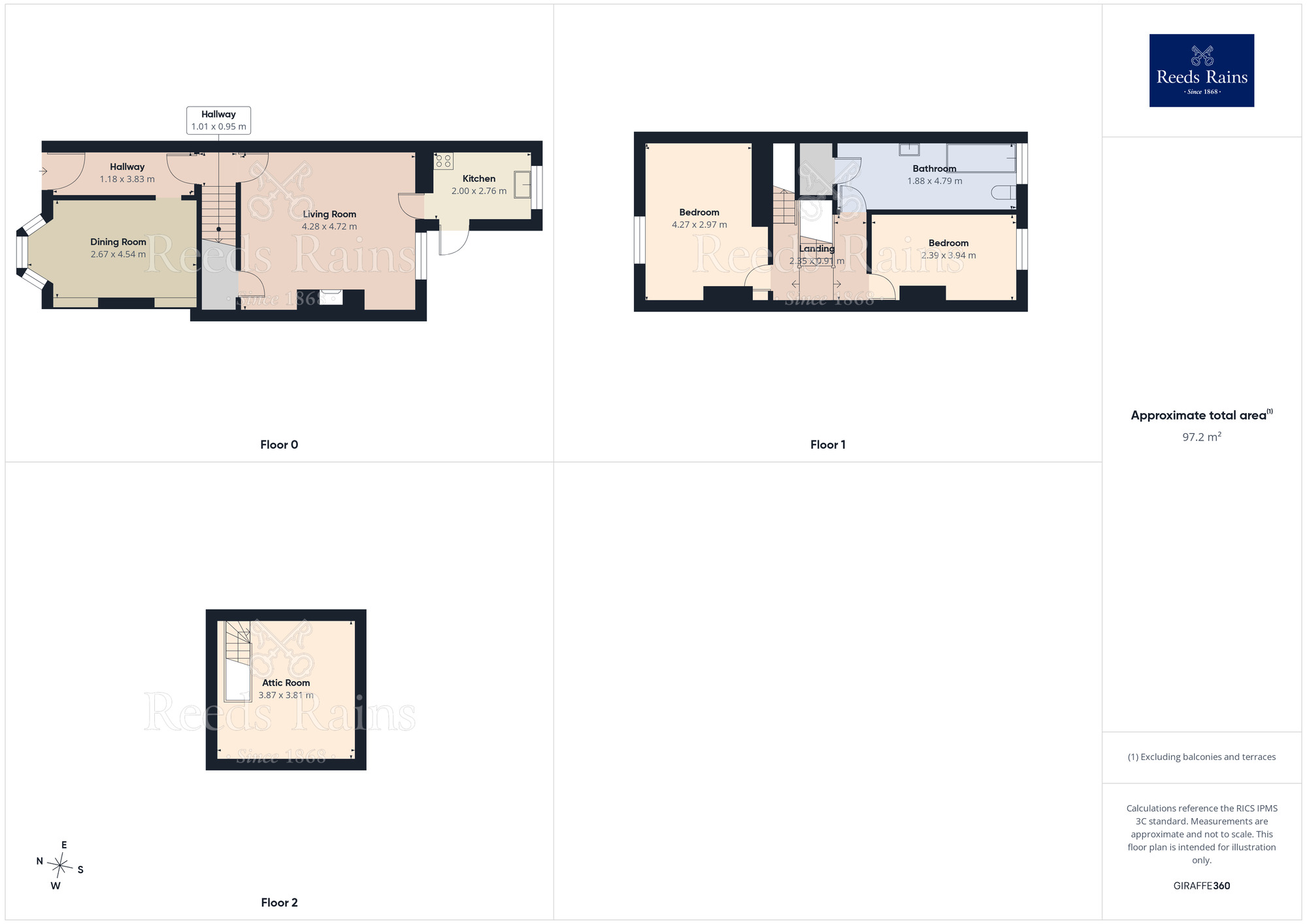 Floorplan of 2 bedroom Mid Terrace House for sale, Smalley Street, Burnley, Lancashire, BB11