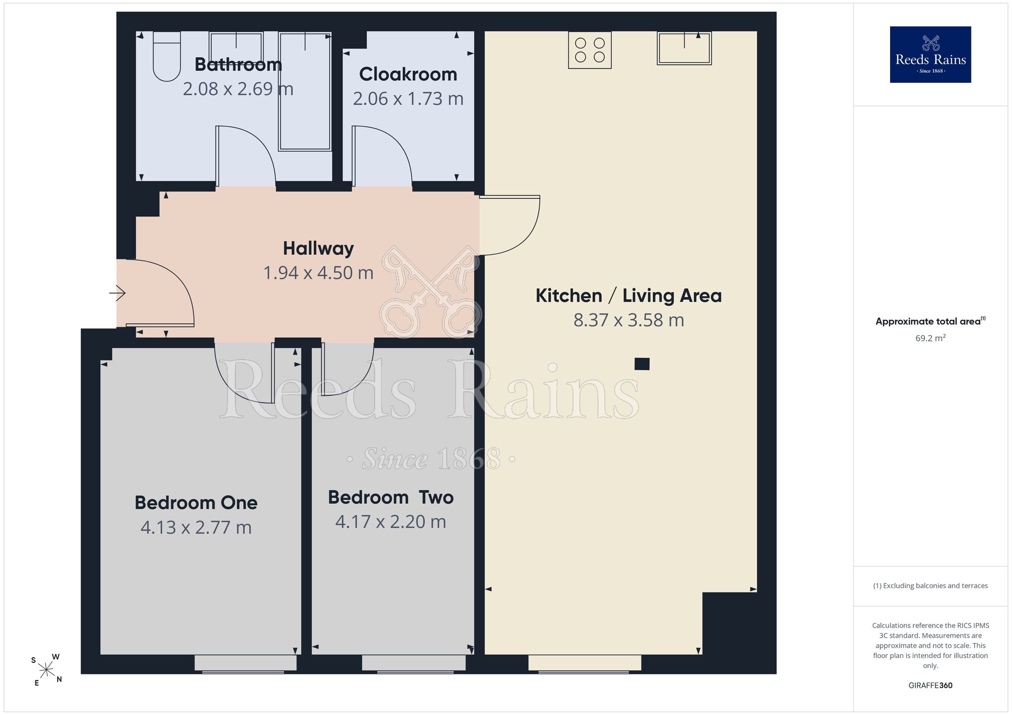 Floorplan of 2 bedroom House to rent, Healey Wood Road, Burnley, Lancashire, BB11
