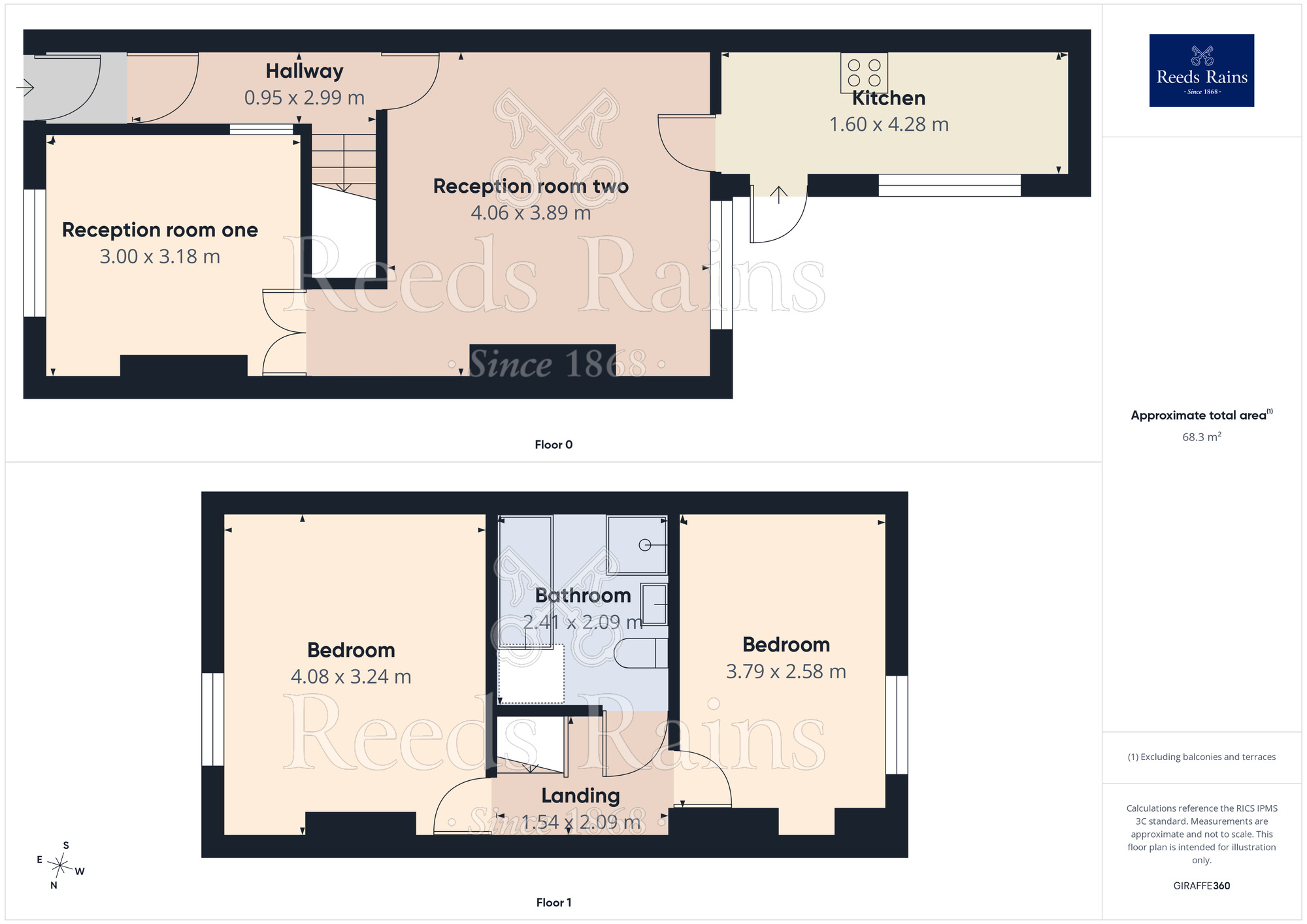 Floorplan of 2 bedroom Mid Terrace House for sale, Williams Road, Burnley, Lancashire, BB10