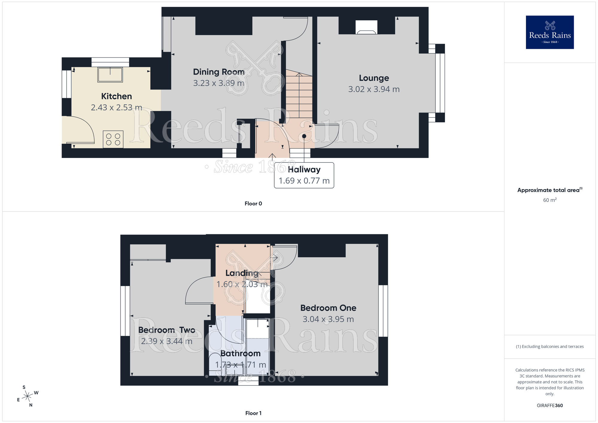 Floorplan of 2 bedroom Semi Detached House for sale, Bath Street, Nelson, Lancashire, BB9
