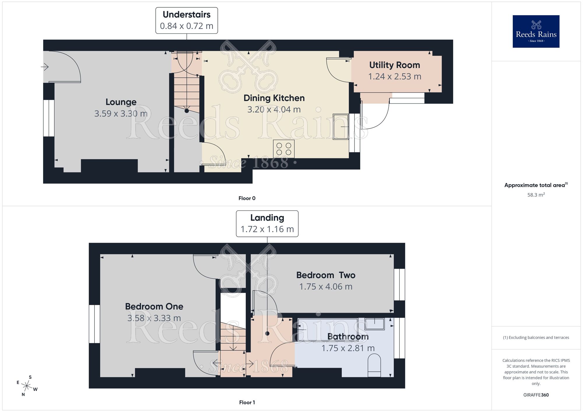 Floorplan of 2 bedroom Mid Terrace House to rent, Reed Street, Burnley, Lancashire, BB11