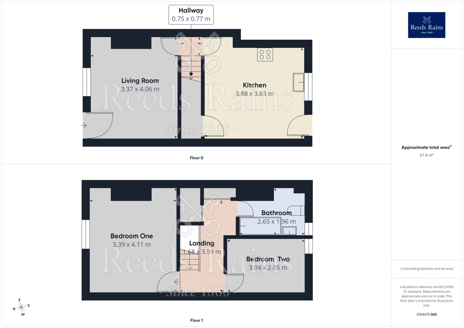 Floorplan of 2 bedroom Mid Terrace House for sale, Eliza Street, Burnley, Lancashire, BB10