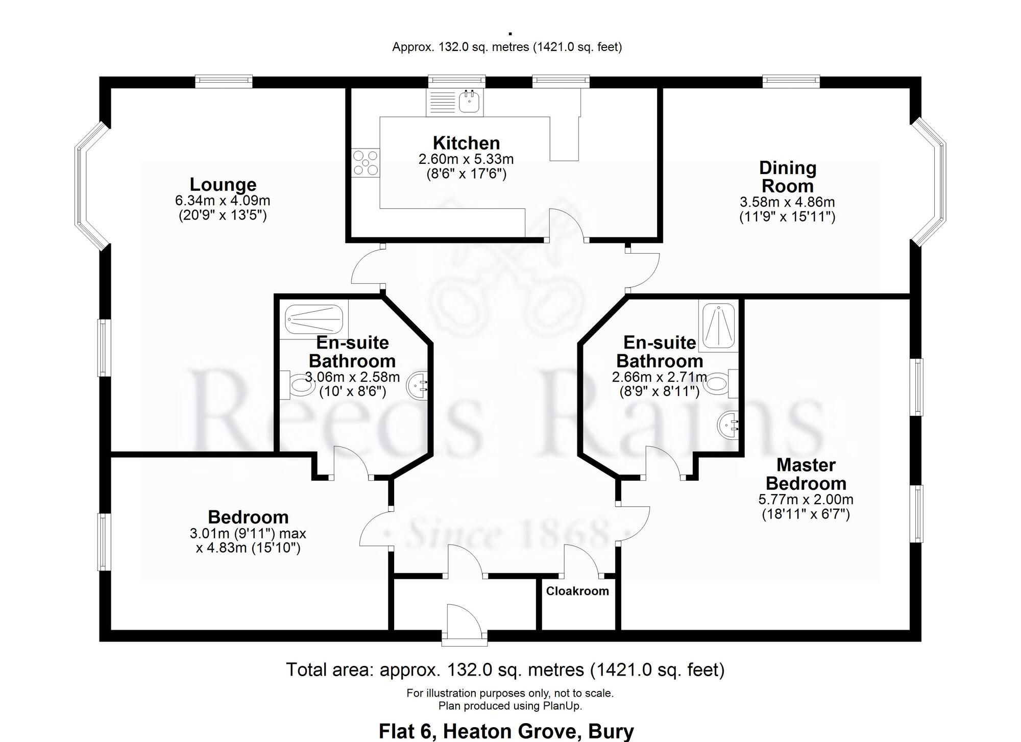 Floorplan of 3 bedroom  Flat for sale, Manchester Road, Lancashire, BL9
