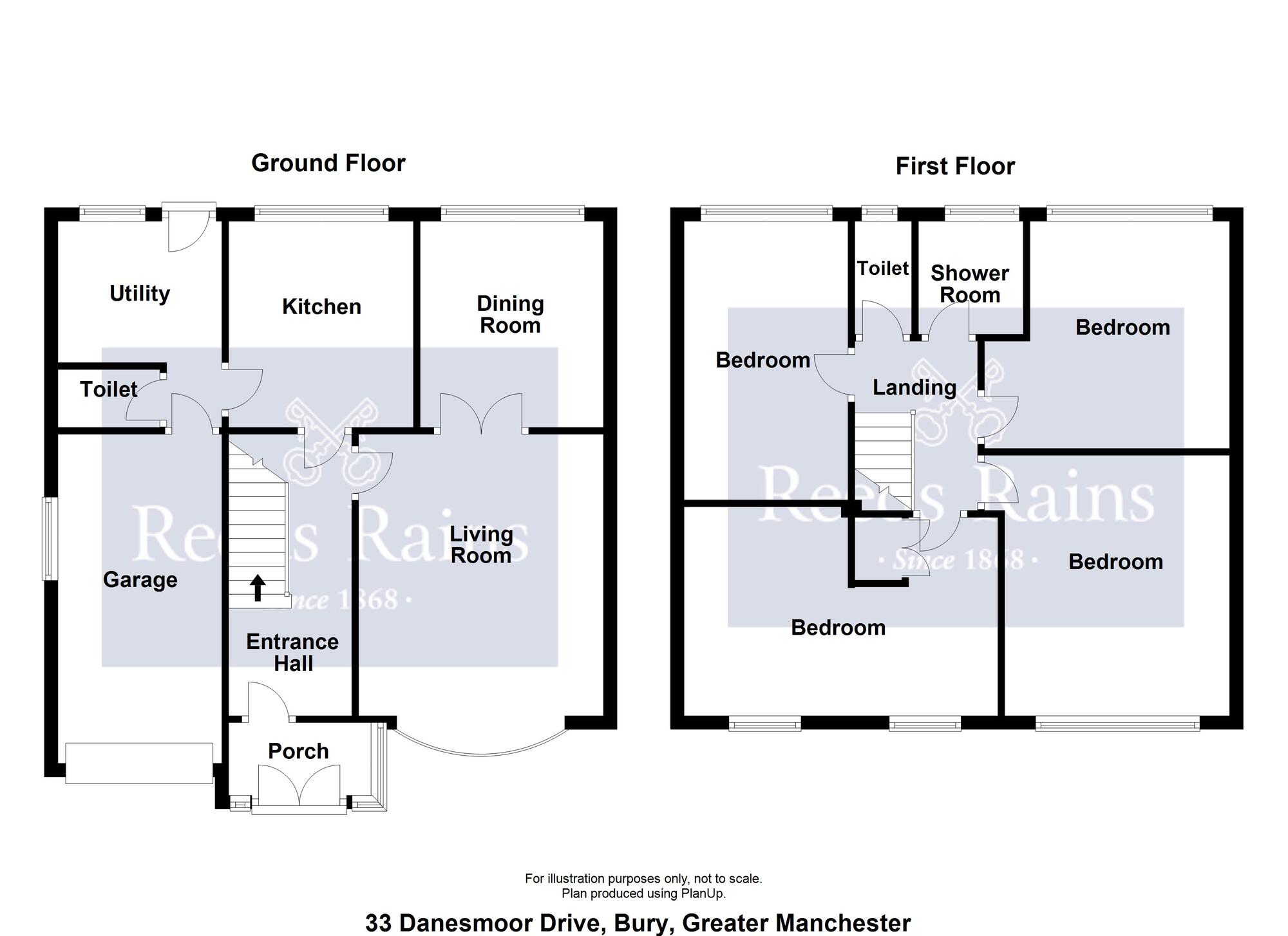 Floorplan of 4 bedroom Semi Detached House for sale, Danesmoor Drive, Bury, Greater Manchester, BL9