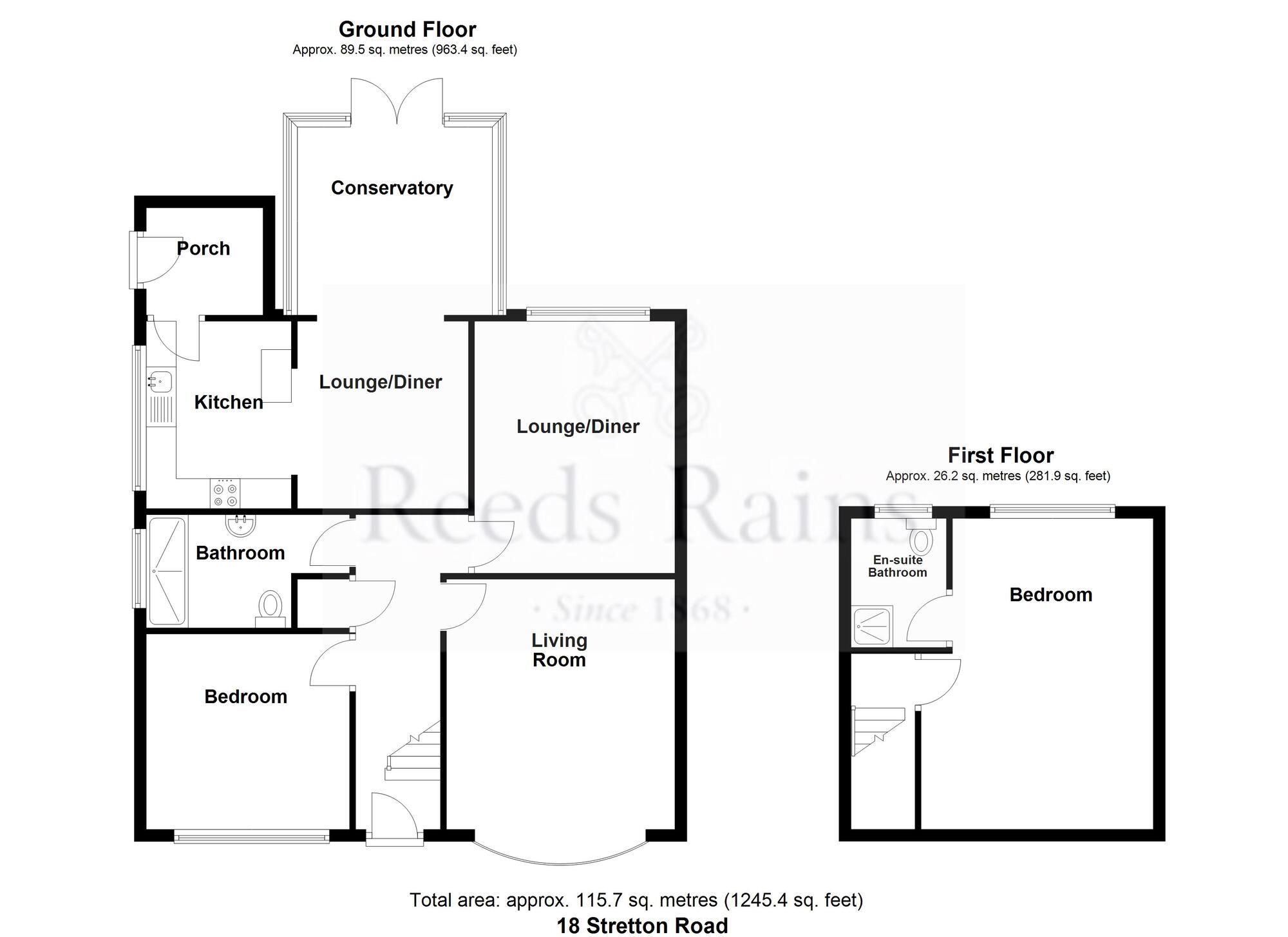 Floorplan of 3 bedroom Semi Detached Bungalow for sale, Stretton Road, Ramsbottom, Greater Manchester, BL0