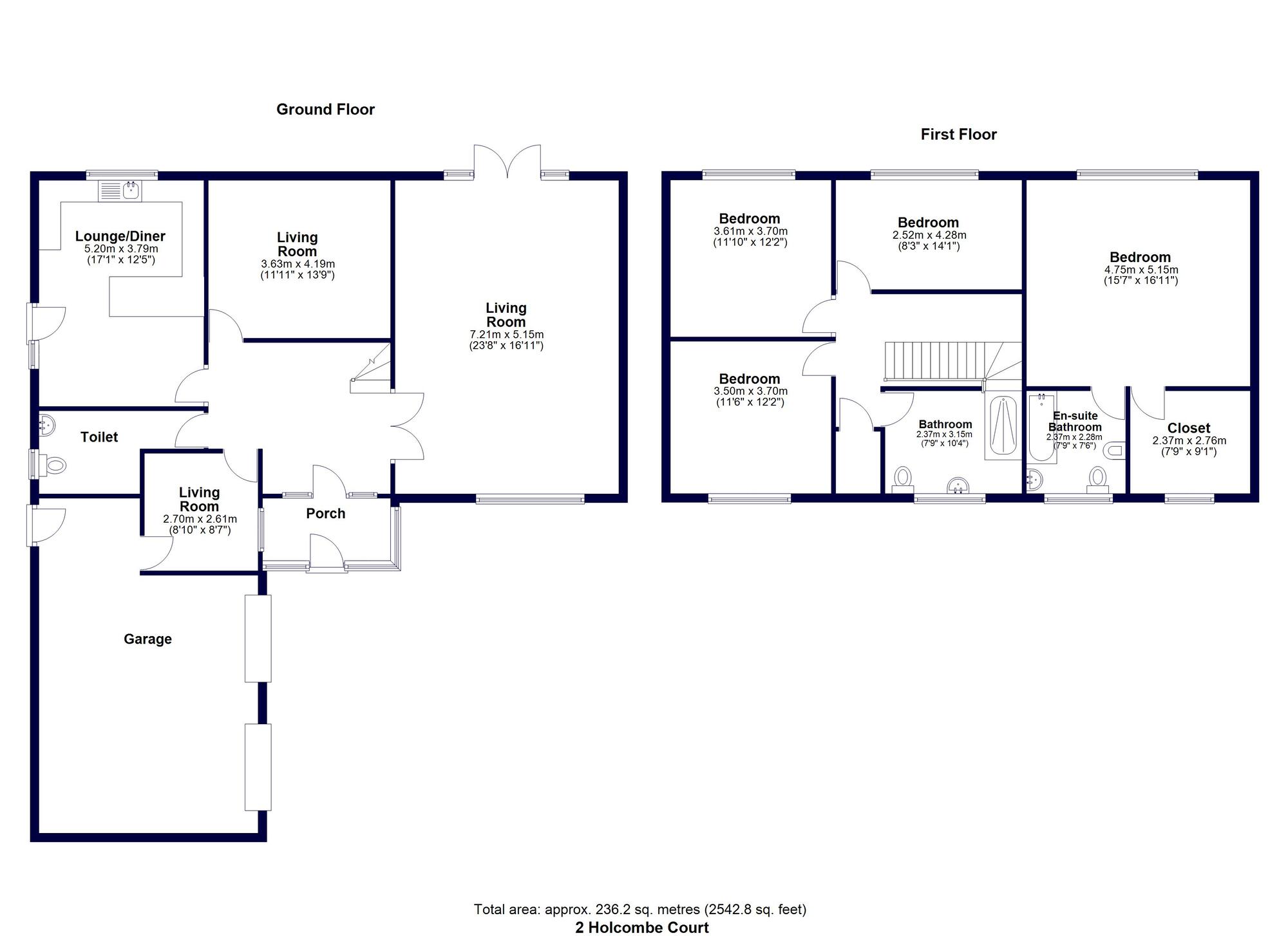 Floorplan of 4 bedroom Detached House for sale, Holcombe Court, Ramsbottom, Greater Manchester, BL0
