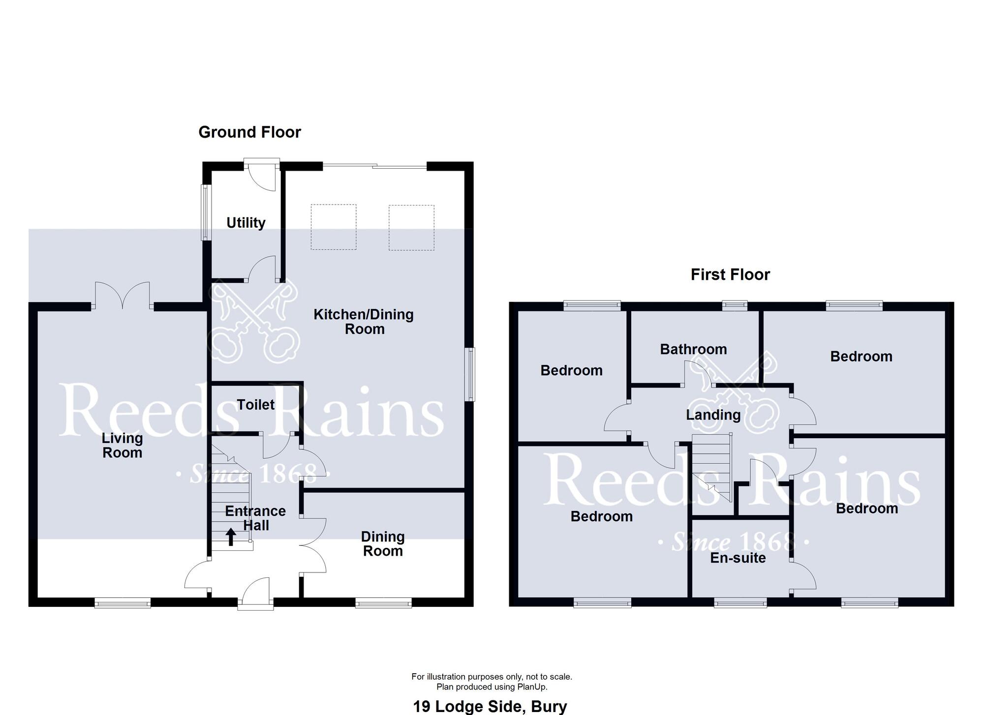Floorplan of 4 bedroom Detached House for sale, Lodge Side, Bury, Greater Manchester, BL8