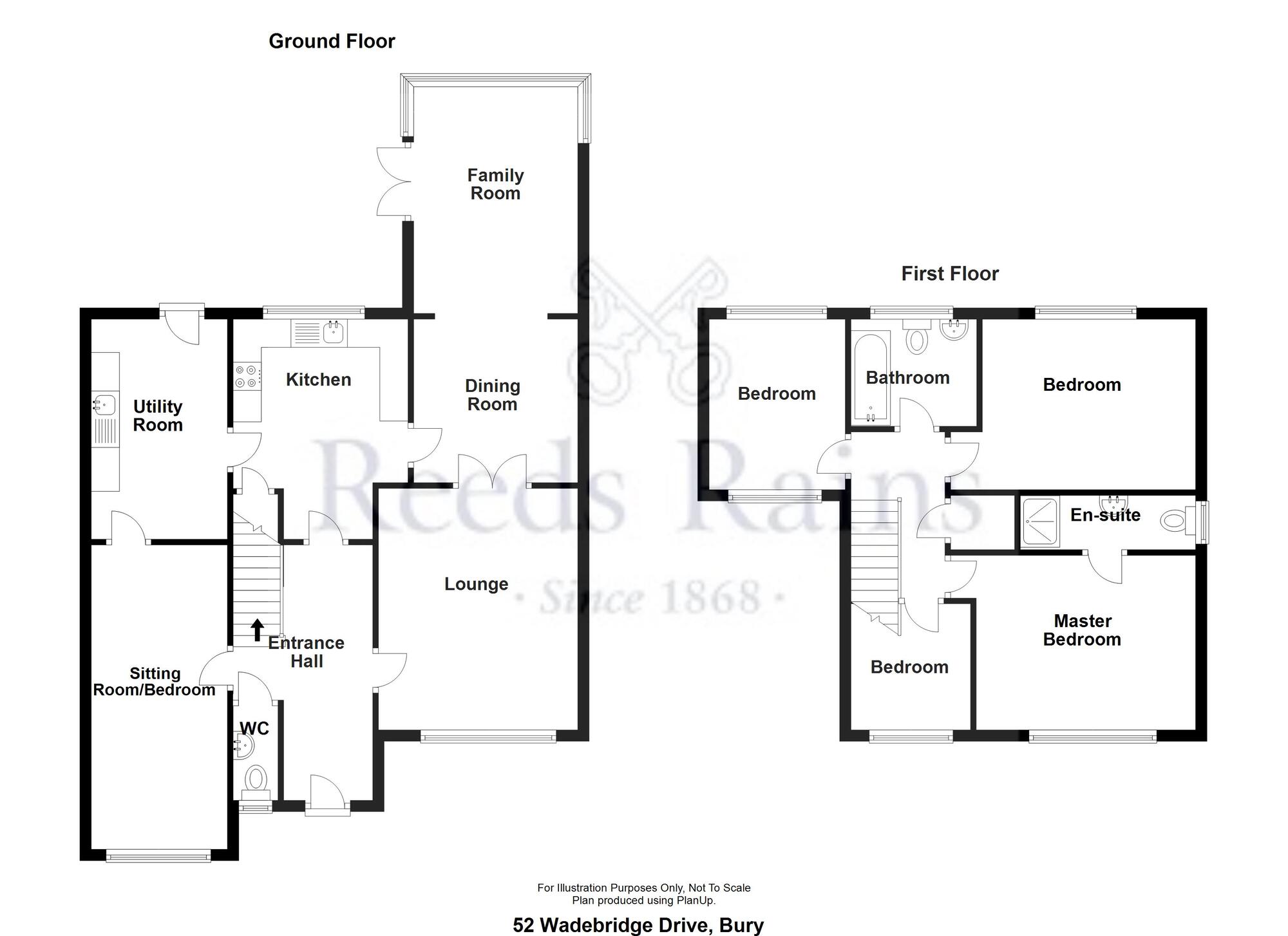 Floorplan of 5 bedroom Detached House for sale, Wadebridge Drive, Bury, Greater Manchester, BL8