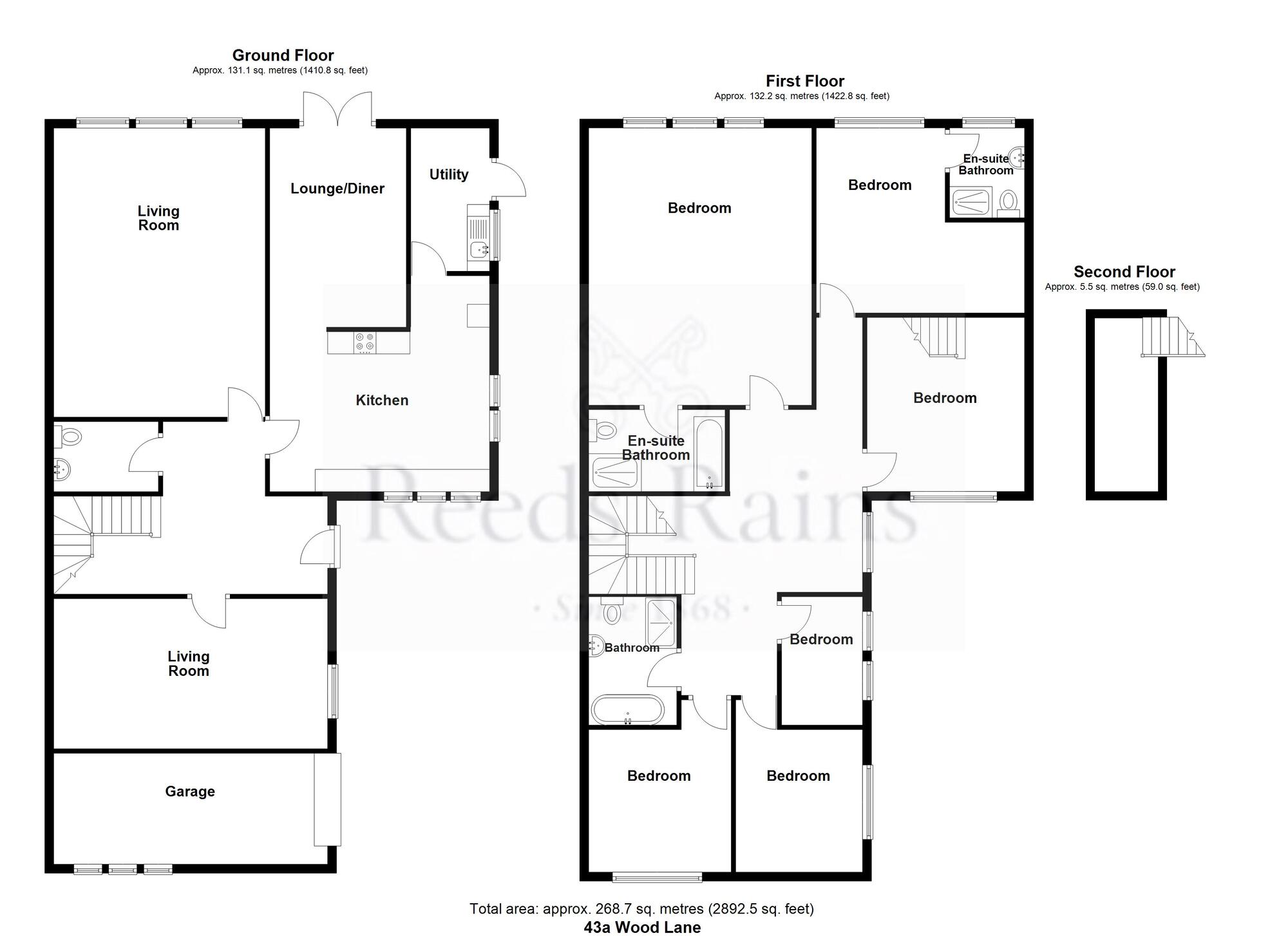 Floorplan of 5 bedroom Detached House for sale, Wood Road Lane, Bury, Greater Manchester, BL9