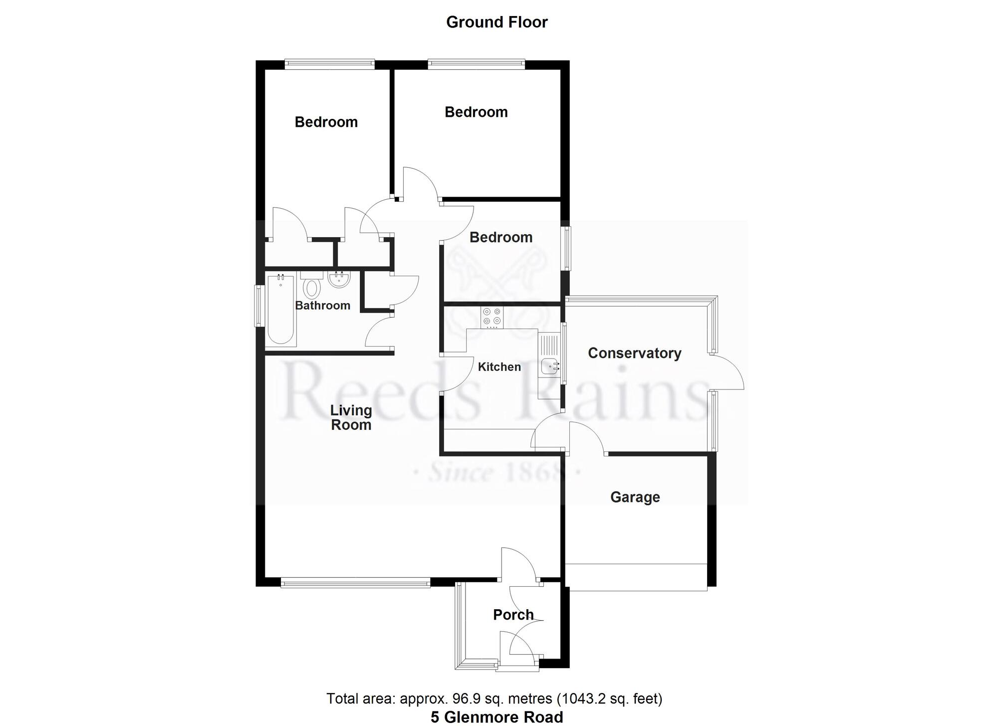 Floorplan of 3 bedroom Detached Bungalow for sale, Glenmore Road, Ramsbottom, Greater Manchester, BL0