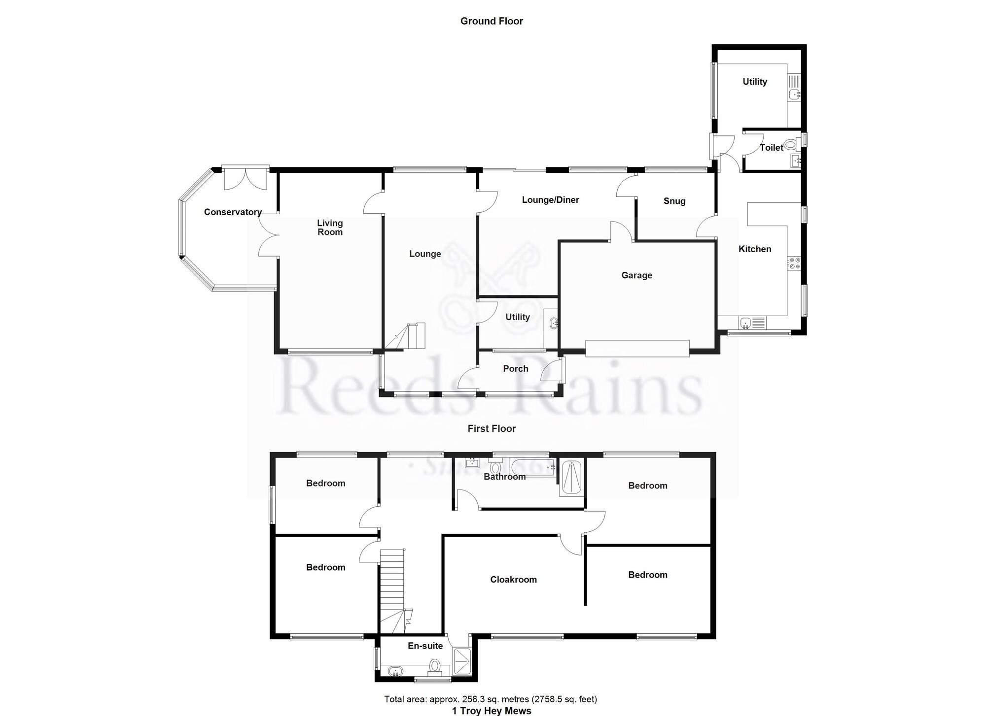 Floorplan of 5 bedroom Detached House for sale, Tor Hey Mews, Greenmount, Greater Manchester, BL8