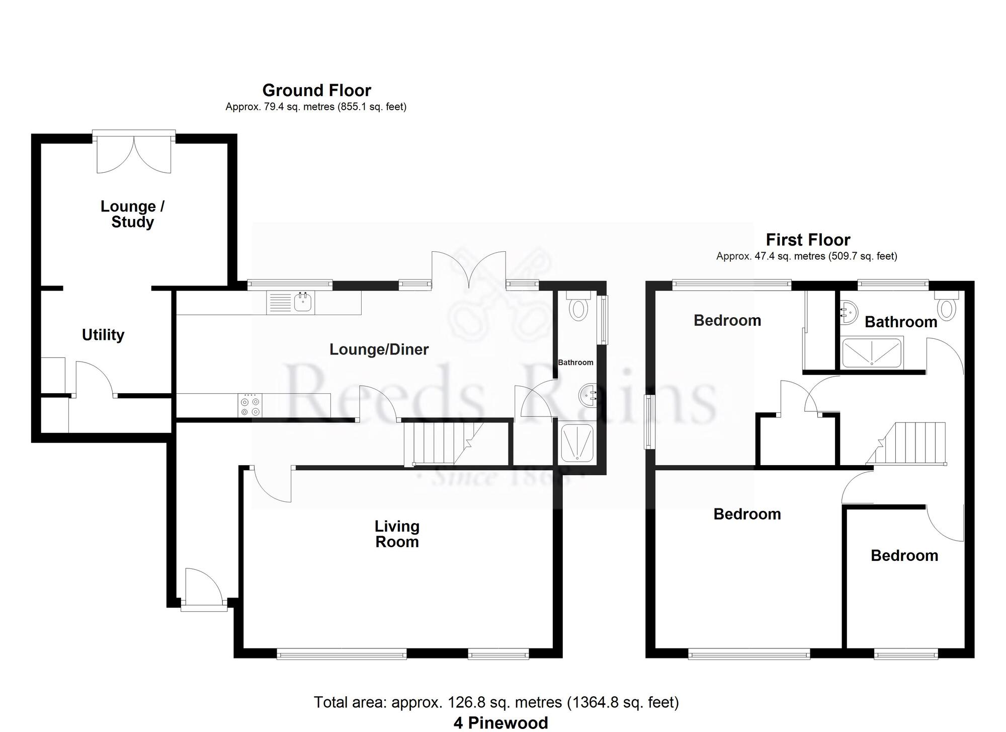 Floorplan of 4 bedroom Detached House for sale, Pinewood Crescent, Ramsbottom, Greater Manchester, BL0