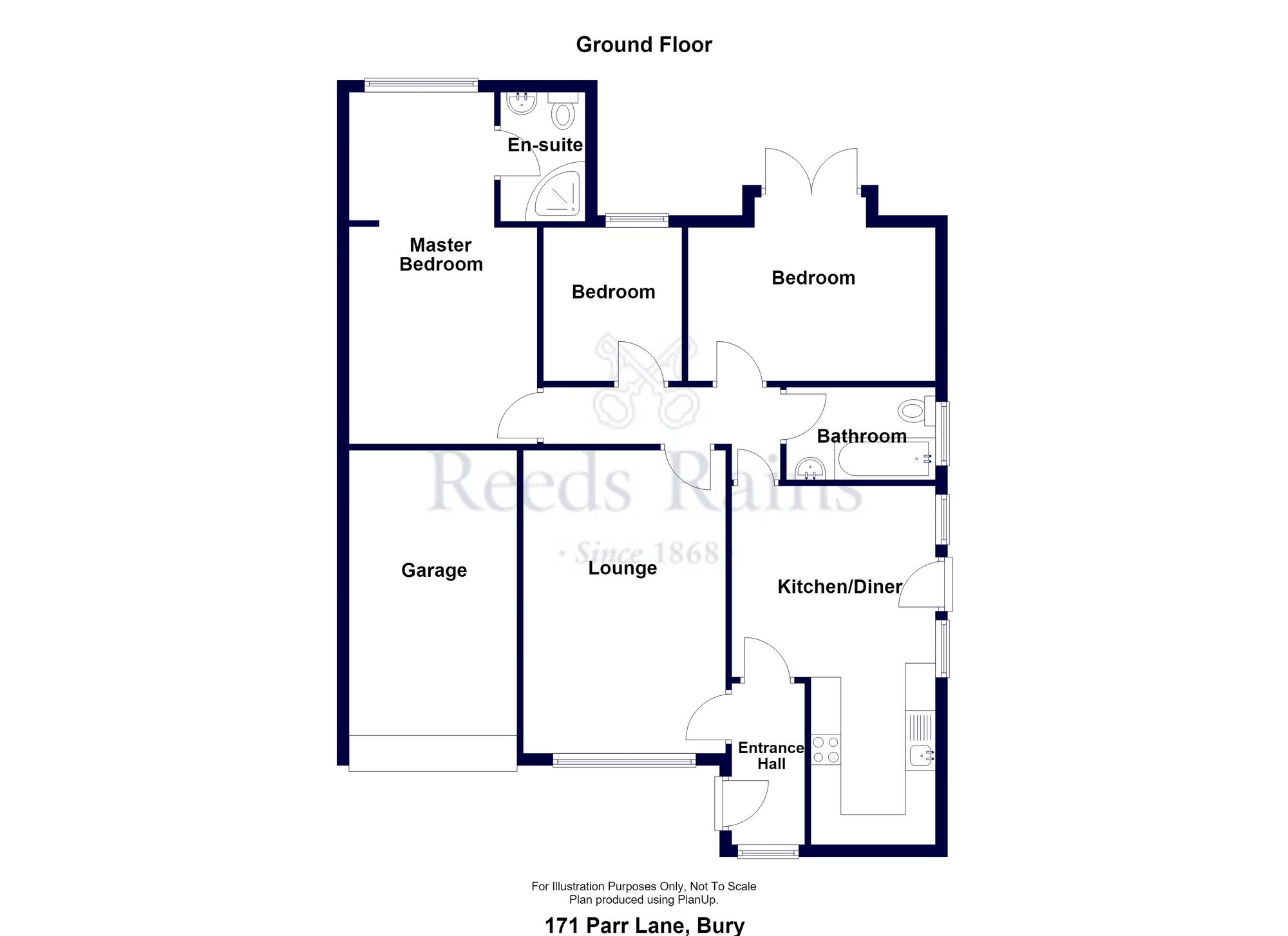 Floorplan of 3 bedroom Detached Bungalow for sale, Parr Lane, Bury, Greater Manchester, BL9