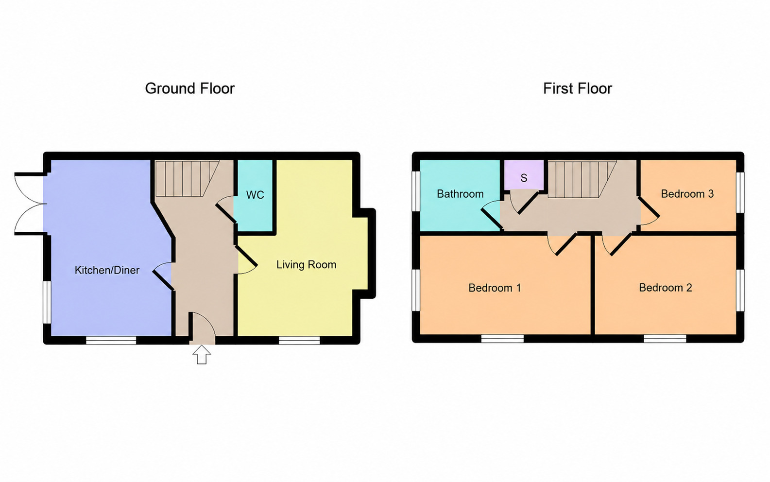 Floorplan of 3 bedroom Semi Detached House for sale, Sandiford Row, Radcliffe, Greater Manchester, M26