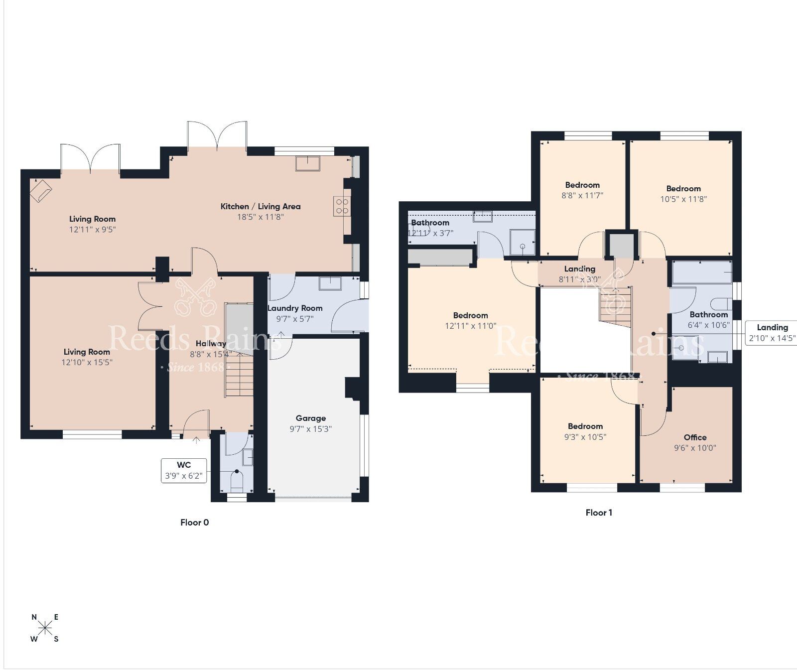 Floorplan of 5 bedroom Detached House for sale, Portsmouth Gardens, County Antrim, BT38