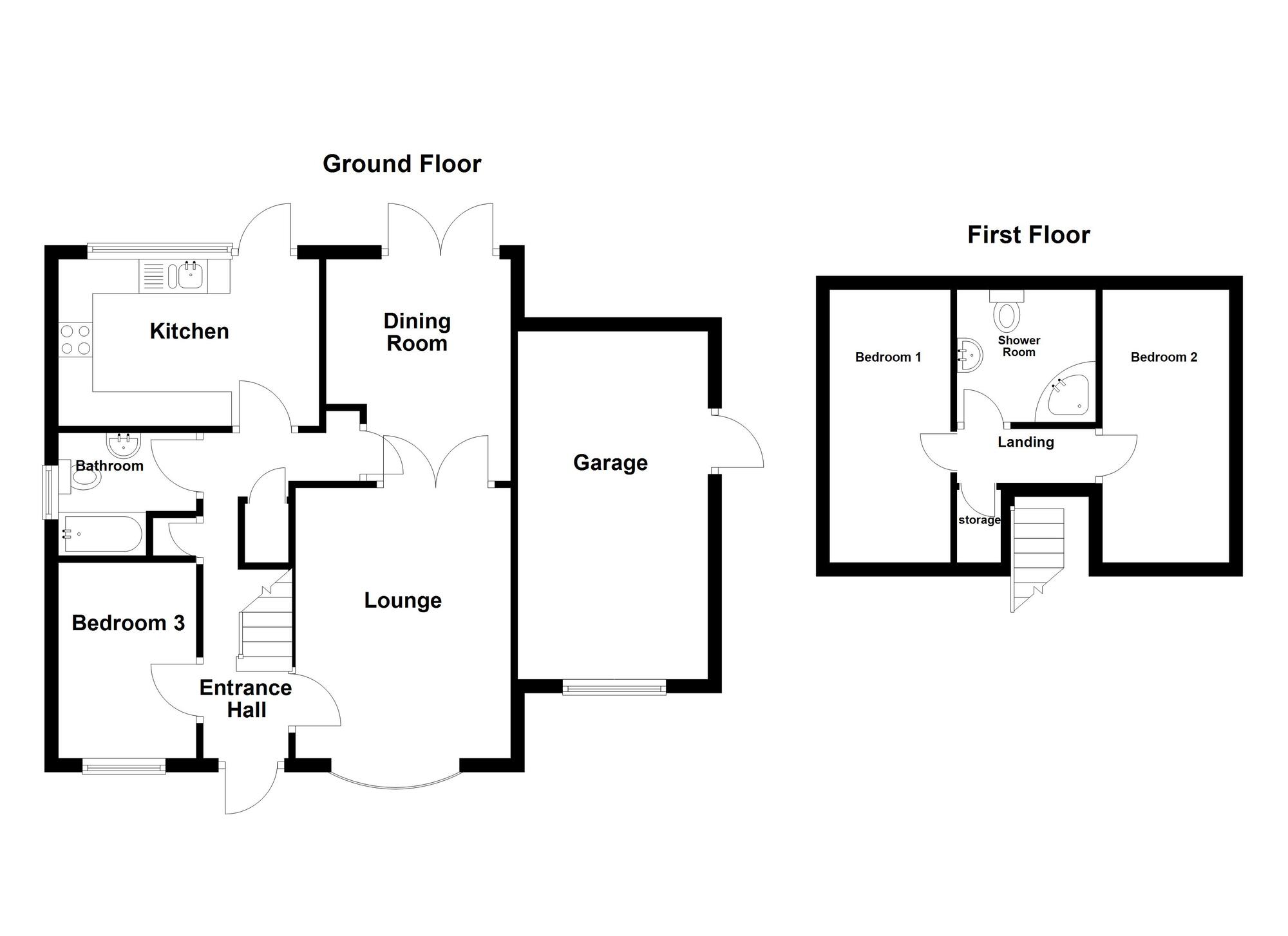 Floorplan of 3 bedroom Detached House for sale, Trailcock Road, Carrickfergus, County Antrim, BT38