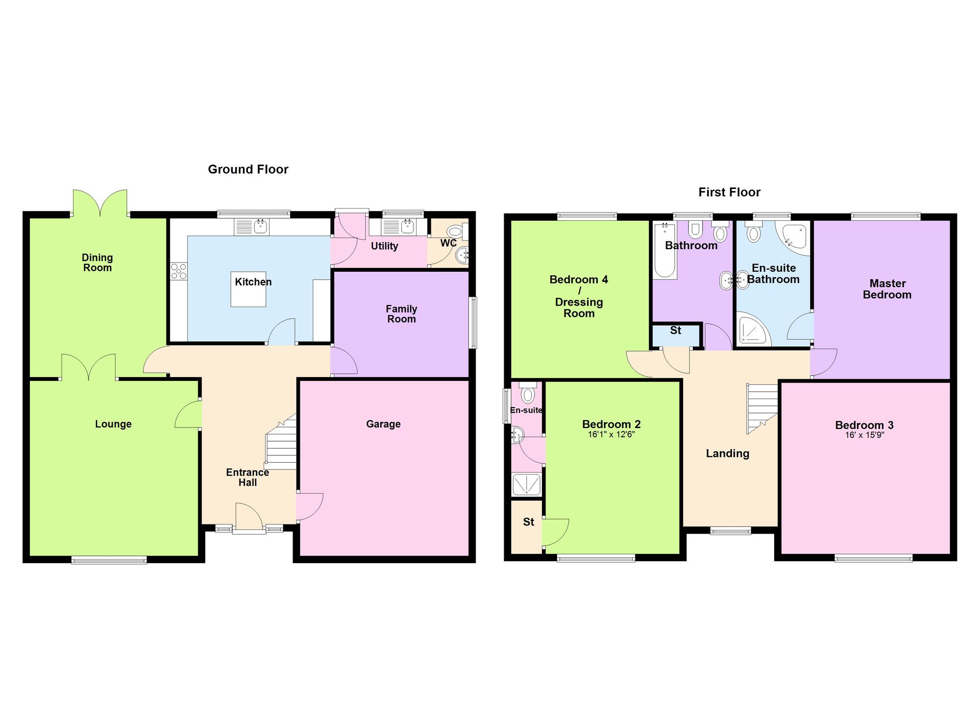 Floorplan of 4 bedroom Detached House for sale, Red Fort Drive, Carrickfergus, County Antrim, BT38