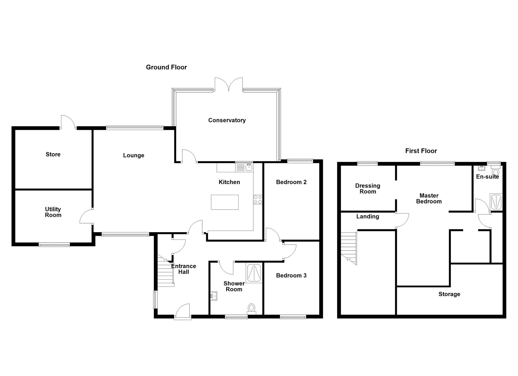 Floorplan of 3 bedroom Detached House for sale, Craigowen Road, Carrickfergus, County Antrim, BT38