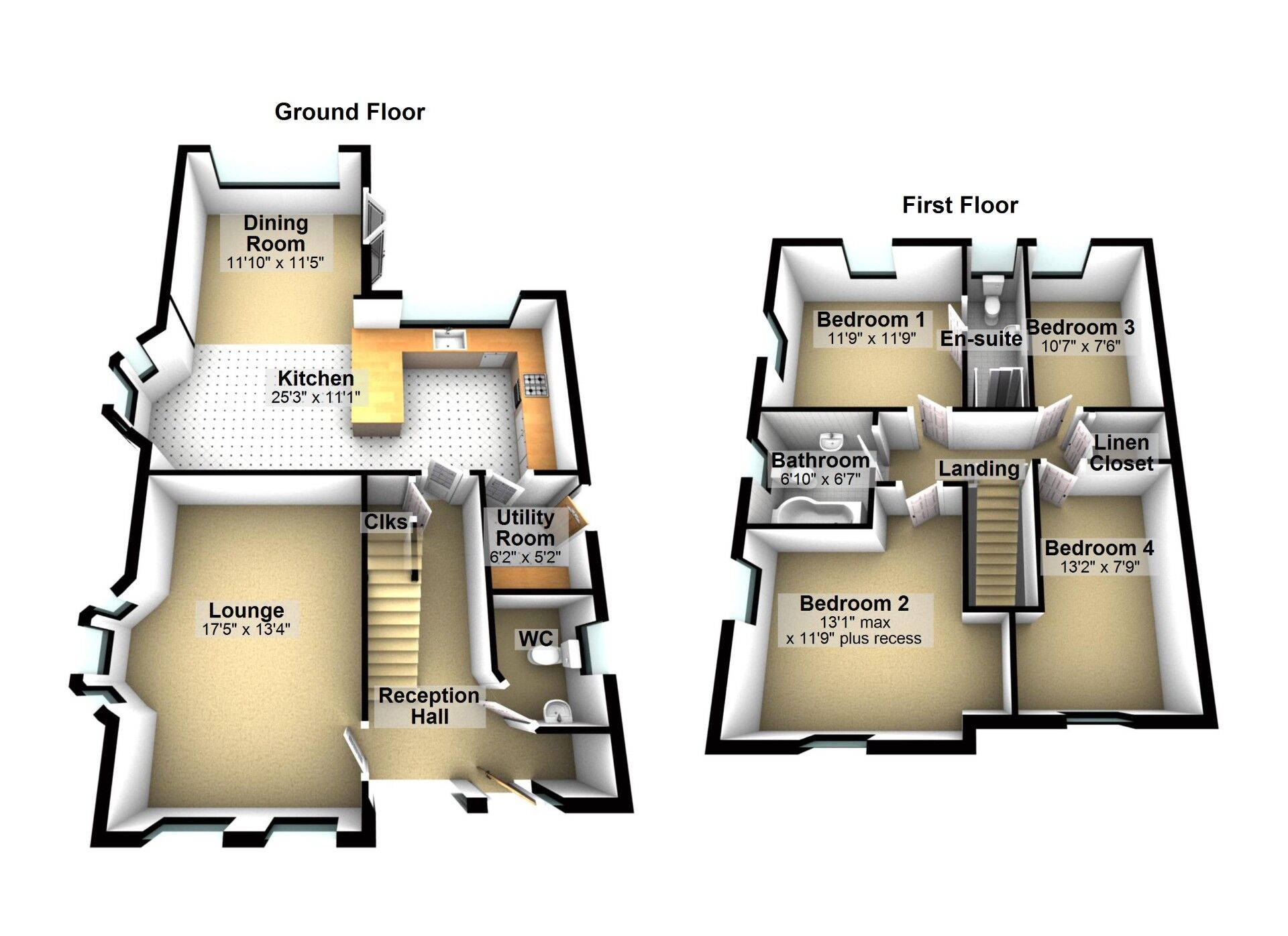 Floorplan of 4 bedroom Detached House for sale, Bashford Park Hill, Carrickfergus, County Antrim, BT38