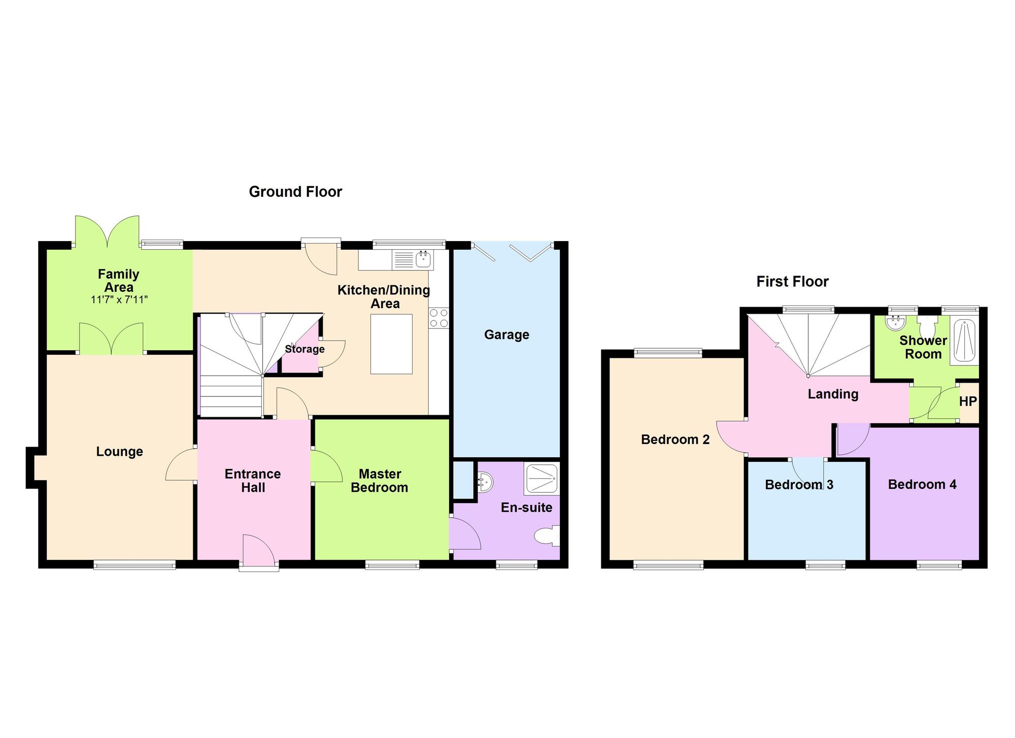 Floorplan of 4 bedroom Detached House for sale, Larne Road, Carrickfergus, County Antrim, BT38