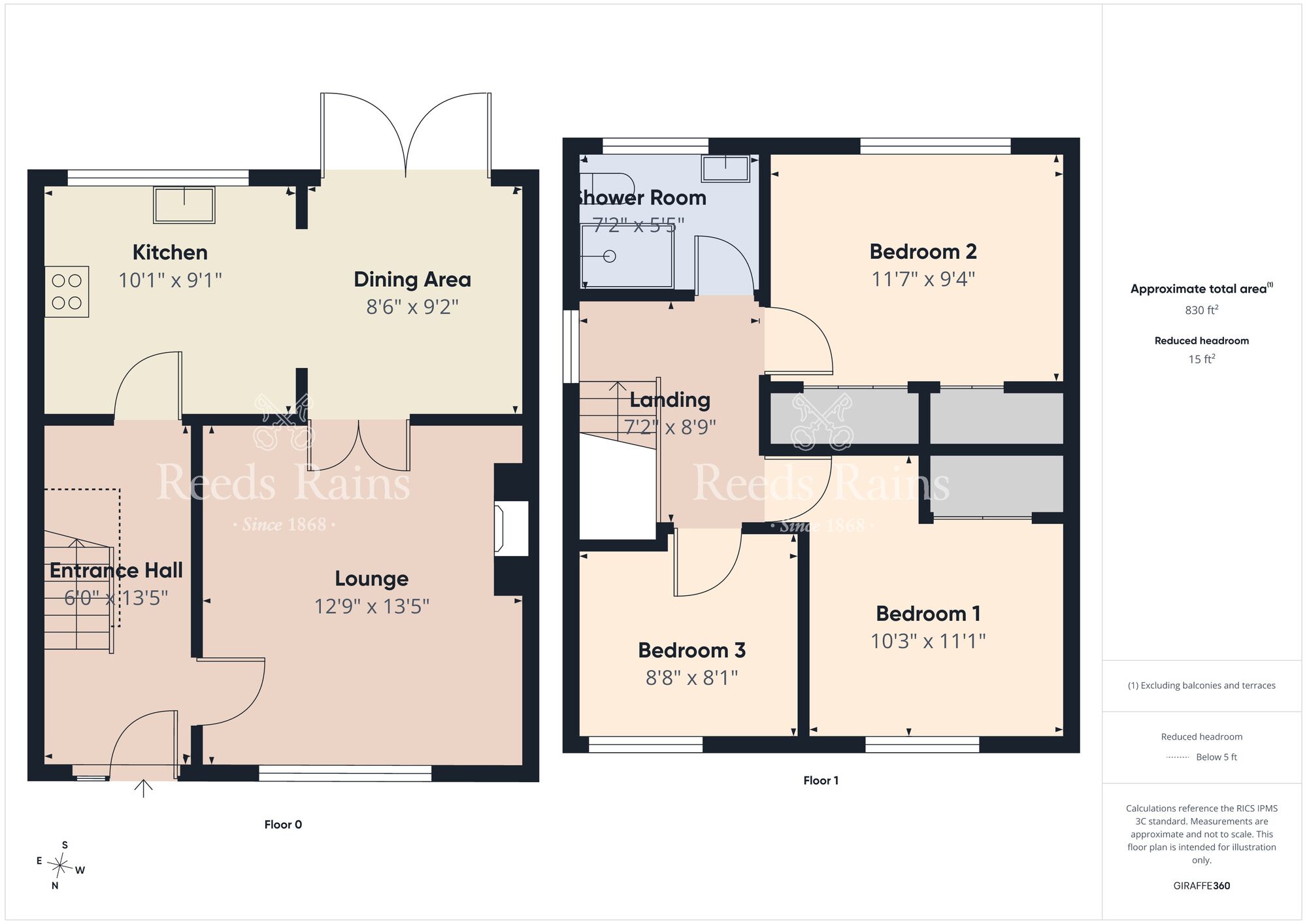 Floorplan of 3 bedroom Semi Detached House for sale, Tern Crescent, Carrickfergus, County Antrim, BT38