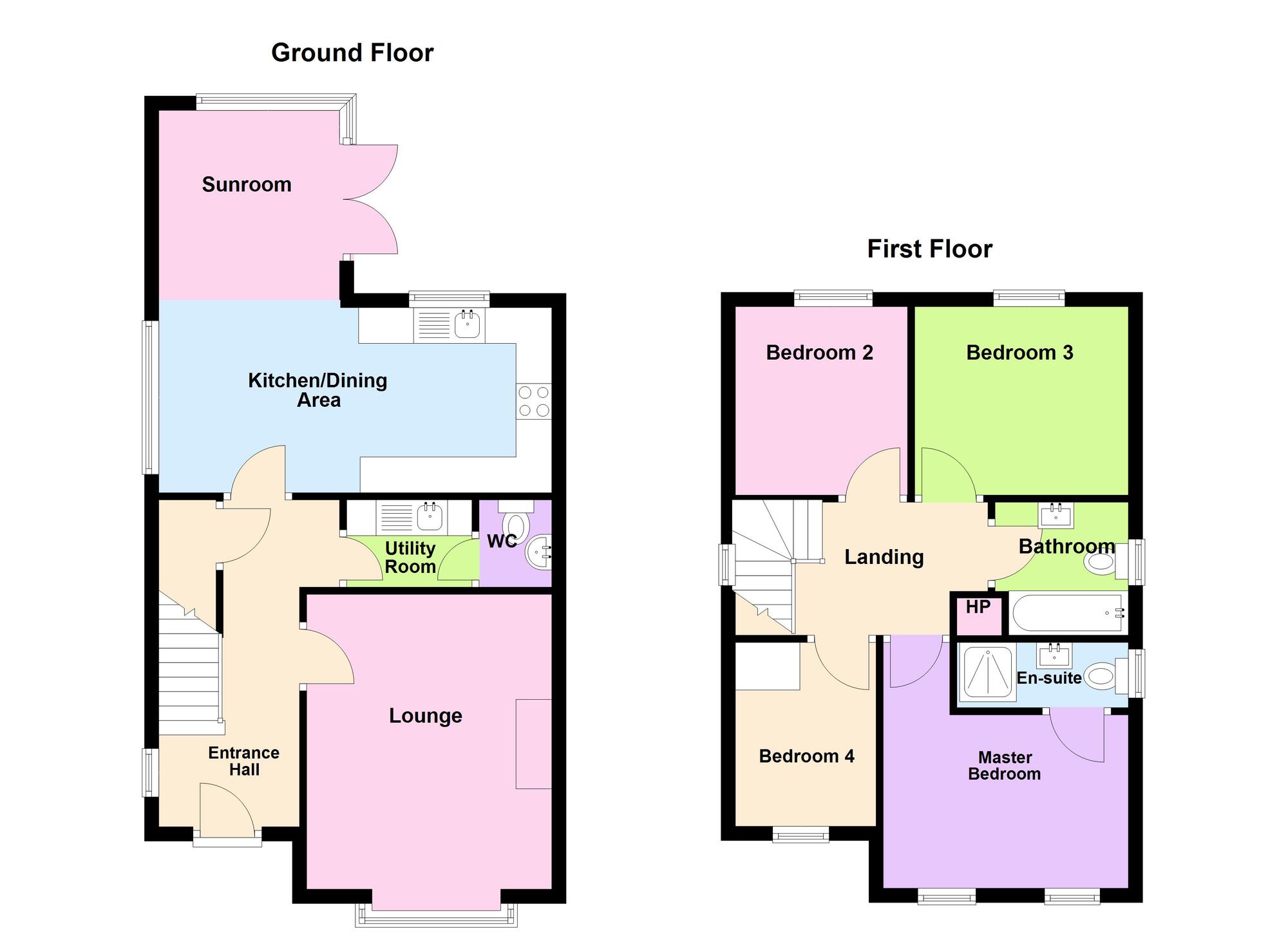 Floorplan of 4 bedroom Detached House for sale, The Cairn, Upper Station Road, Carrickfergus, BT38