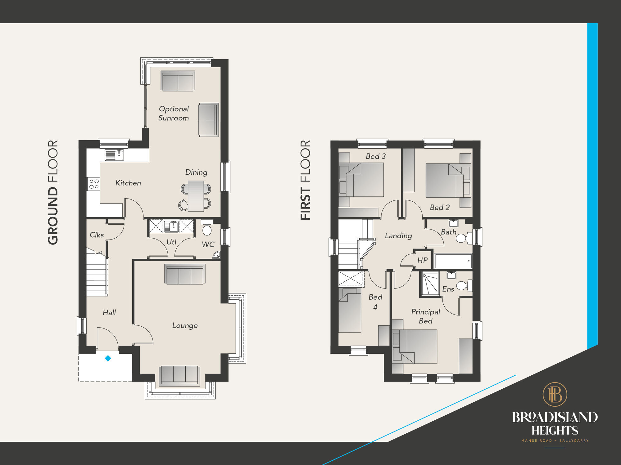Floorplan of 4 bedroom Detached House for sale, Broadisland Heights, Ballycarry, Carrickfergus, BT38
