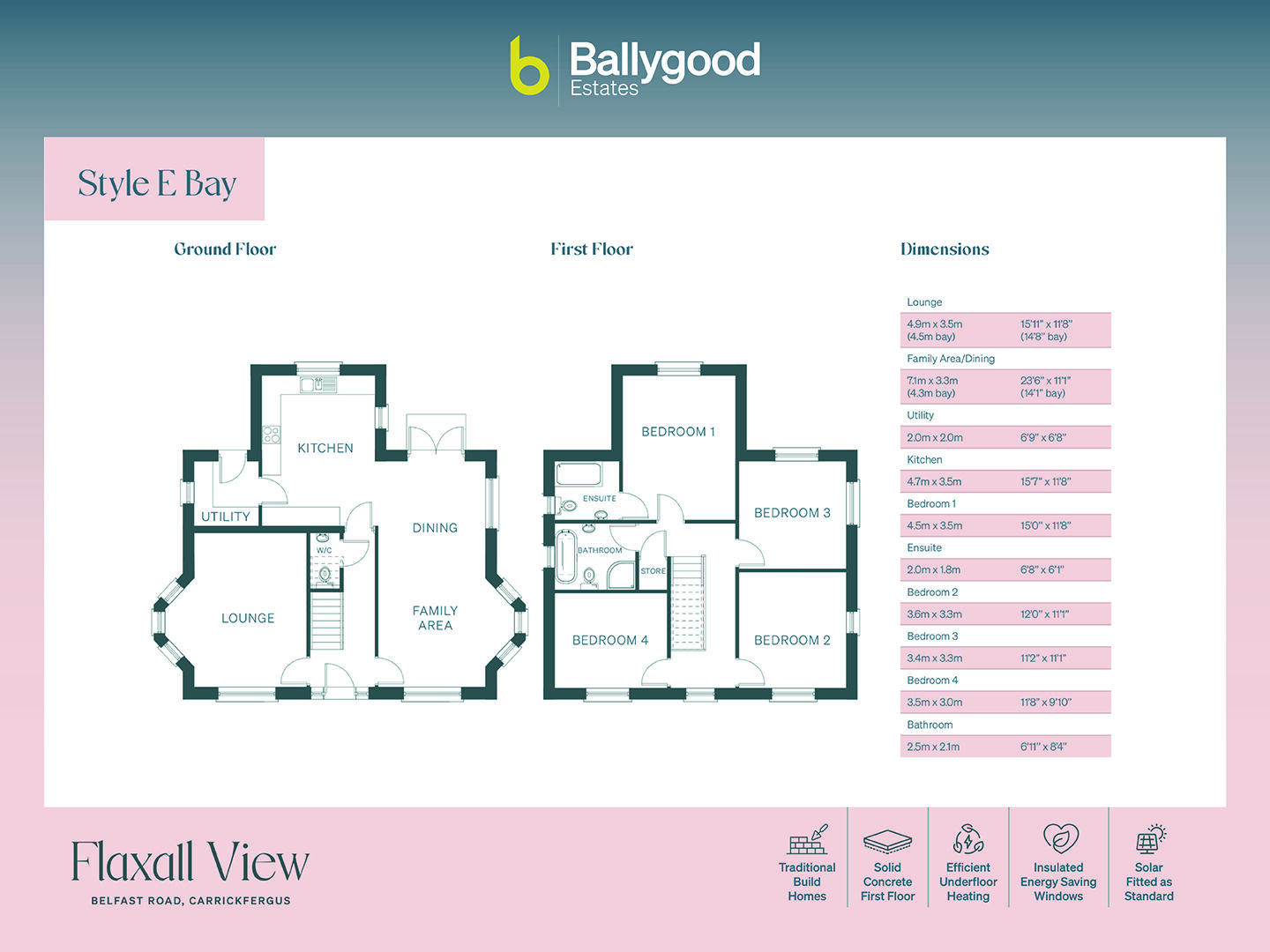 Floorplan of 4 bedroom Detached House for sale, Belfast Road, Carrickfergus, County Antrim, BT38