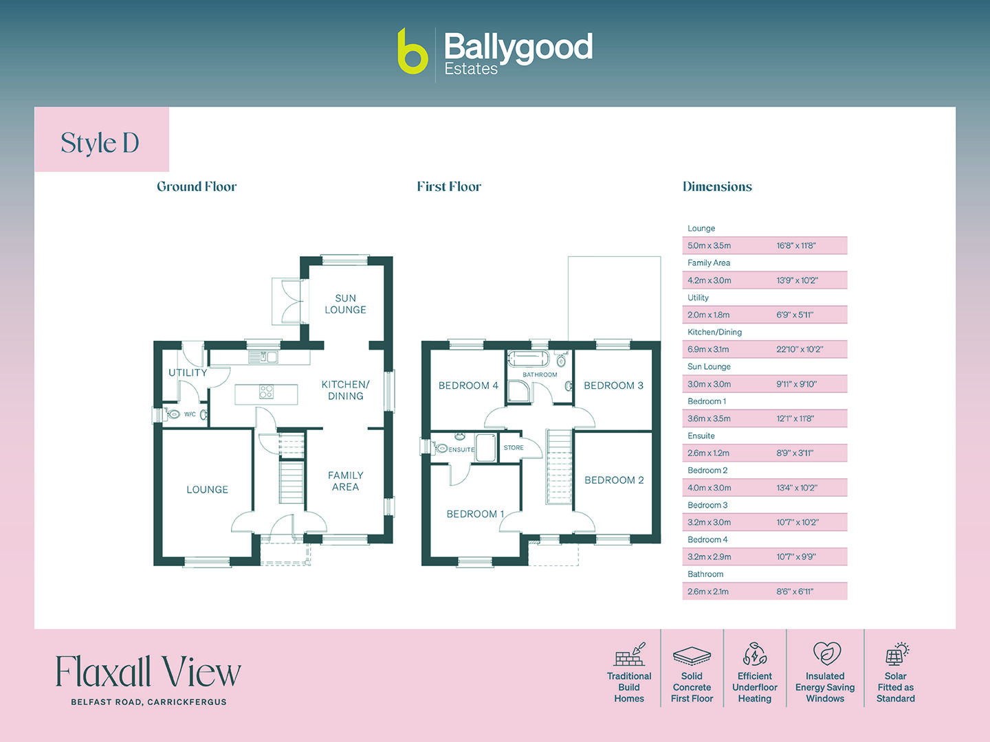 Floorplan of 4 bedroom Detached House for sale, Belfast Road, Carrickfergus, County Antrim, BT38