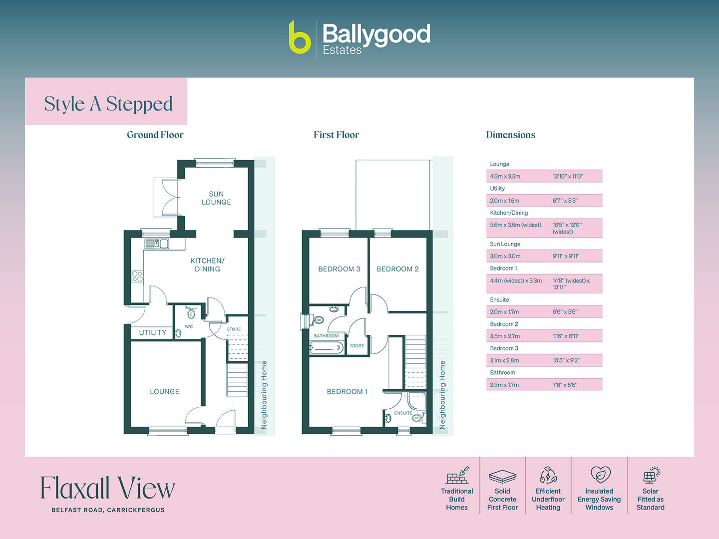 Floorplan of 3 bedroom Semi Detached House for sale, Belfast Road, Carrickfergus, County Antrim, BT38