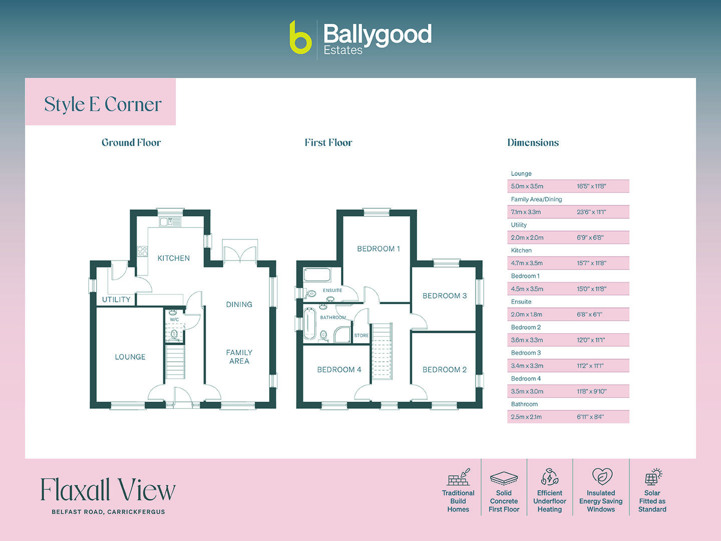 Floorplan of 4 bedroom Detached House for sale, Belfast Road, Carrickfergus, County Antrim, BT38