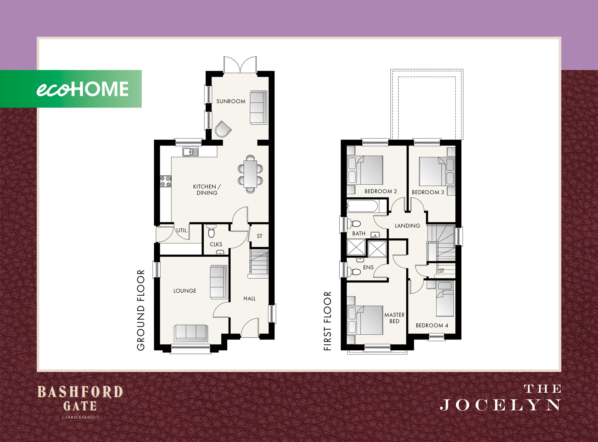 Floorplan of 4 bedroom Detached House for sale, Bashford Gate, Carrickfergus, BT38