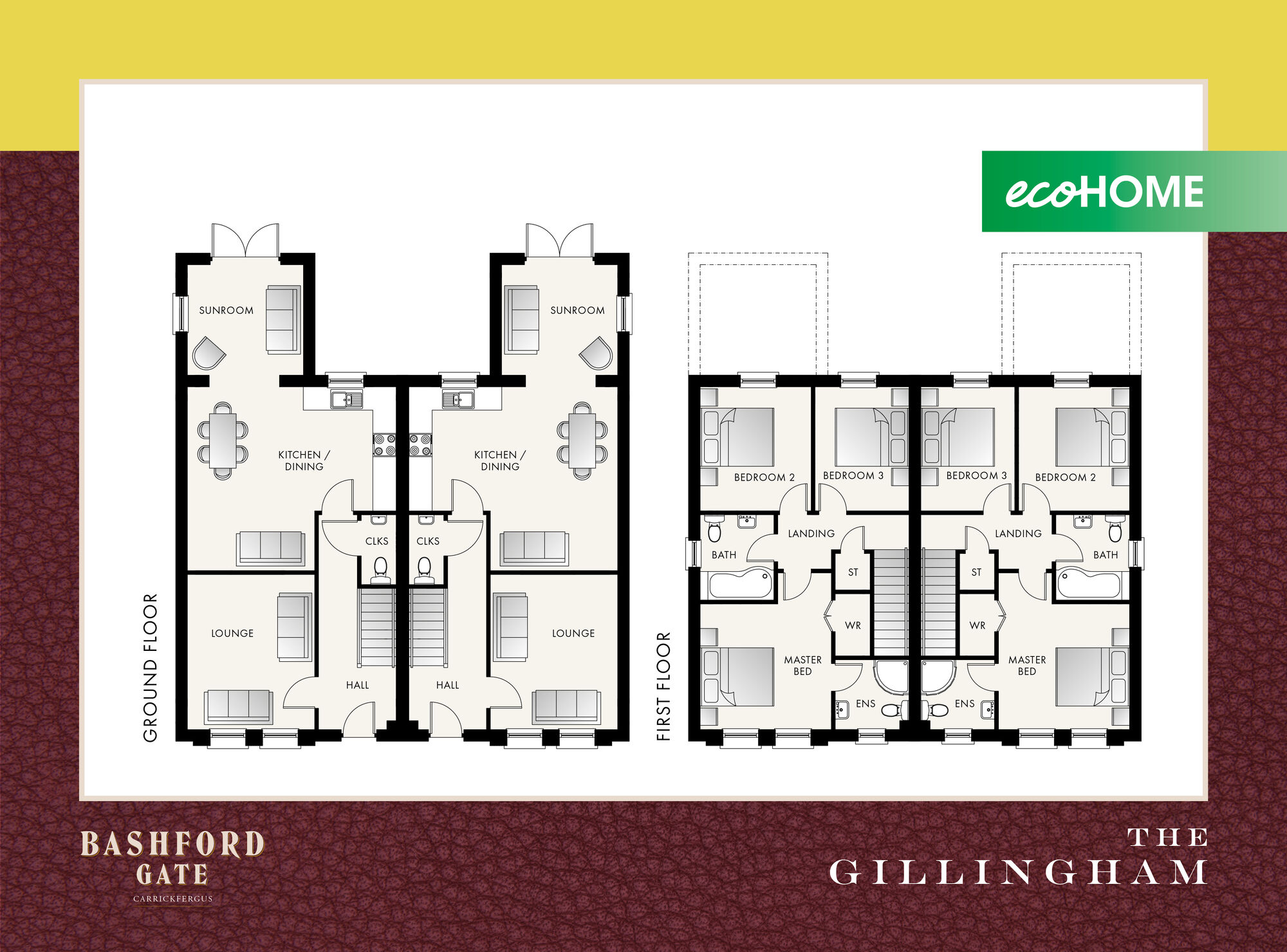 Floorplan of 3 bedroom Semi Detached House for sale, Bashford Gate, Carrickfergus, BT38