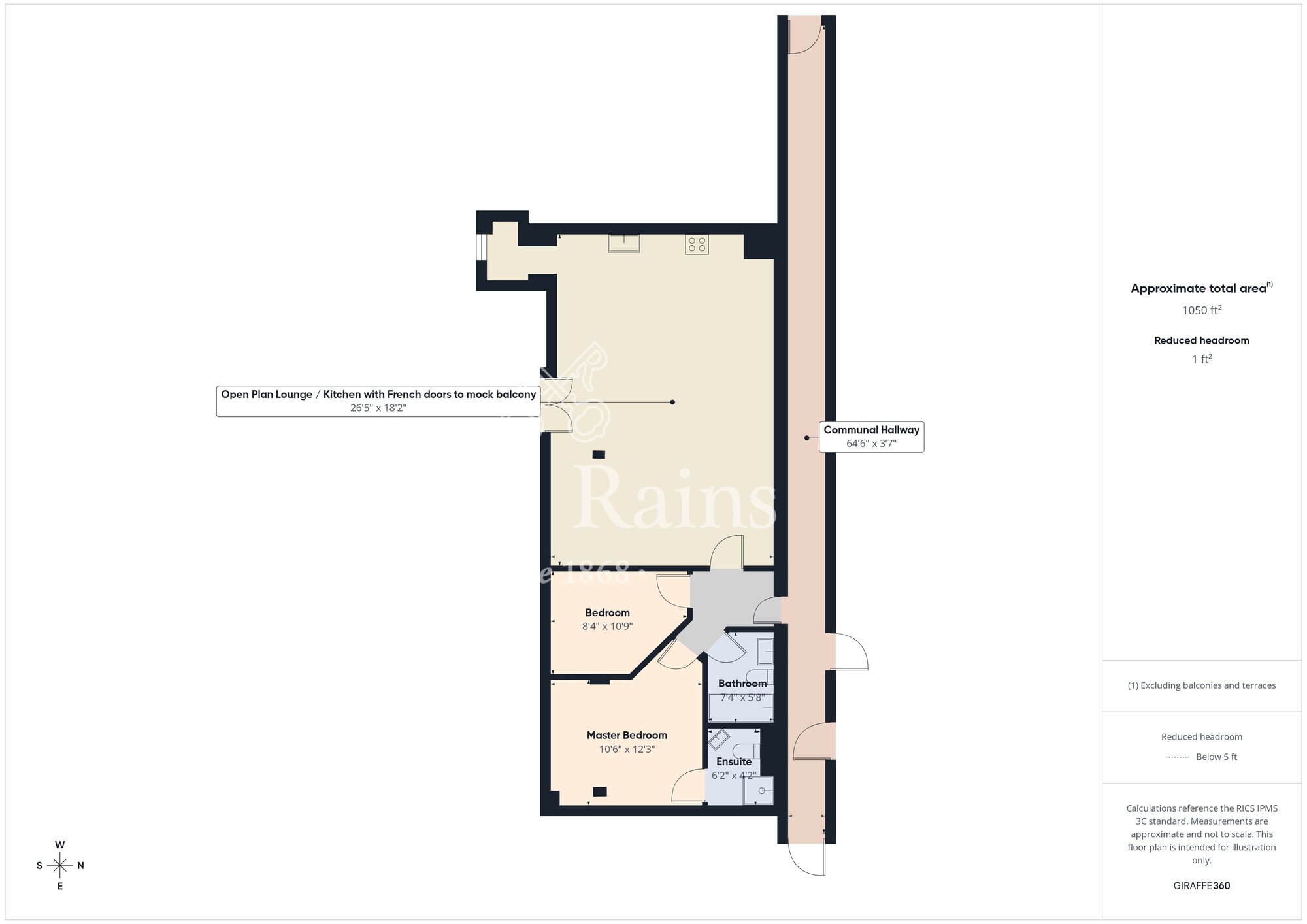 Floorplan of 2 bedroom Flat for sale, Barn Mills, Carrickfergus, County Antrim, BT38