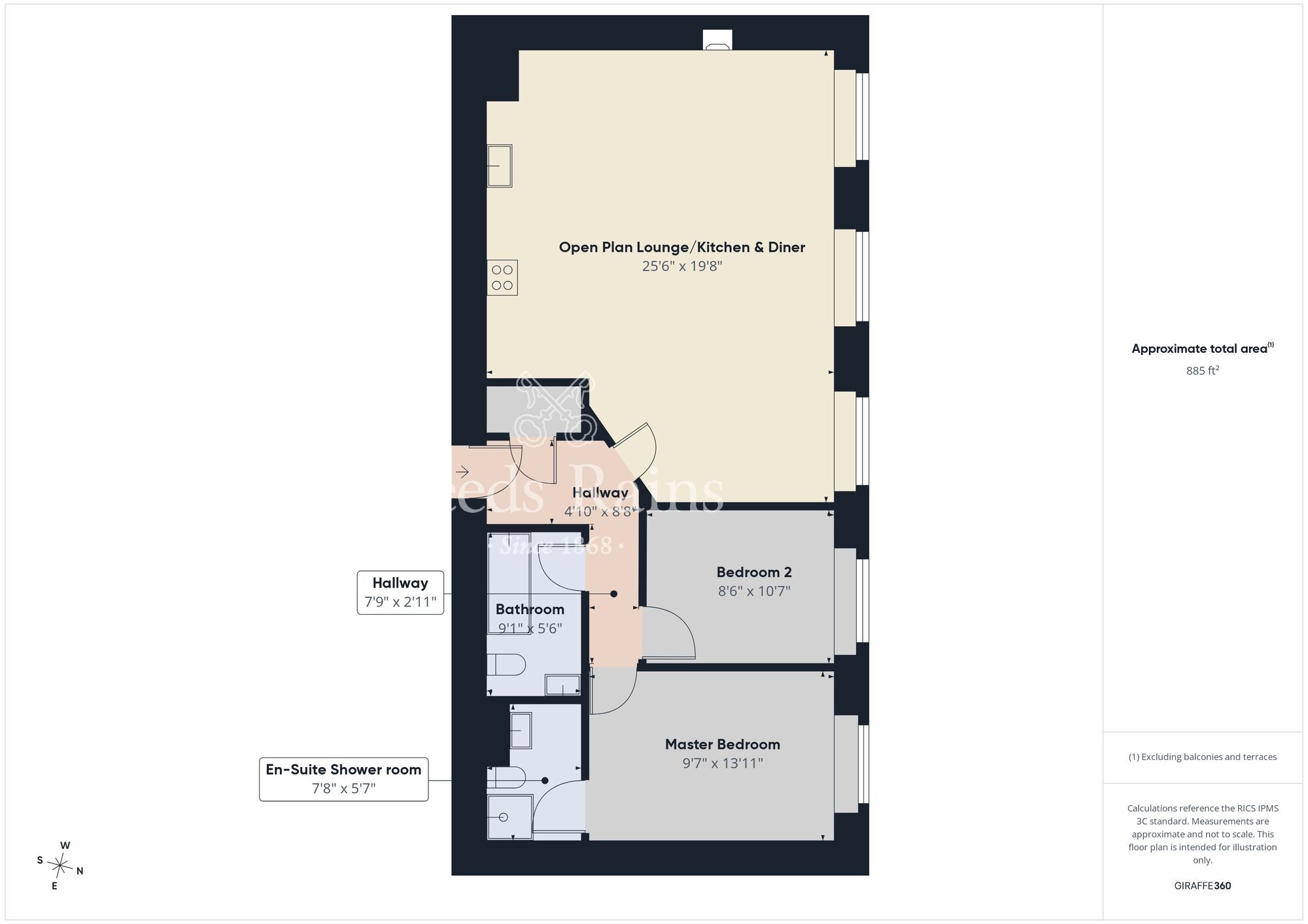 Floorplan of 2 bedroom Flat for sale, Barn Mills, Carrickfergus, County Antrim, BT38
