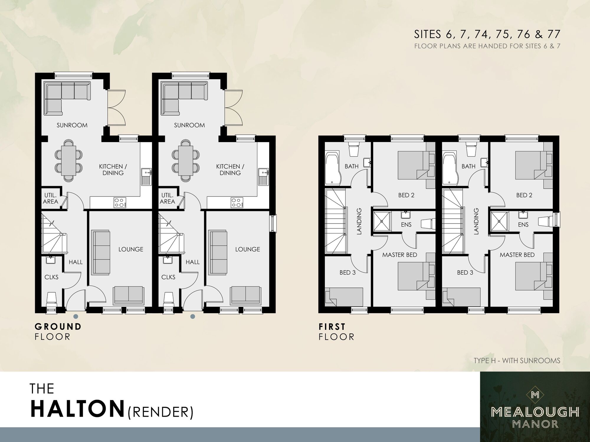 Floorplan of 3 bedroom Semi Detached House for sale, Mealough Manor, Carryduff, County Down, BT8