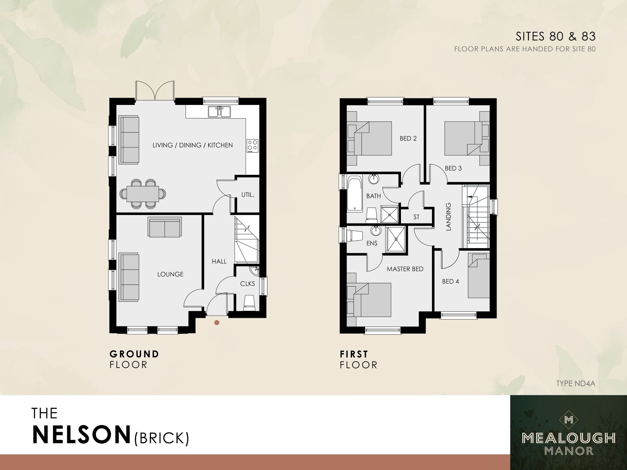 Floorplan of 4 bedroom Detached House for sale, Mealough Manor, Carryduff, County Down, BT8