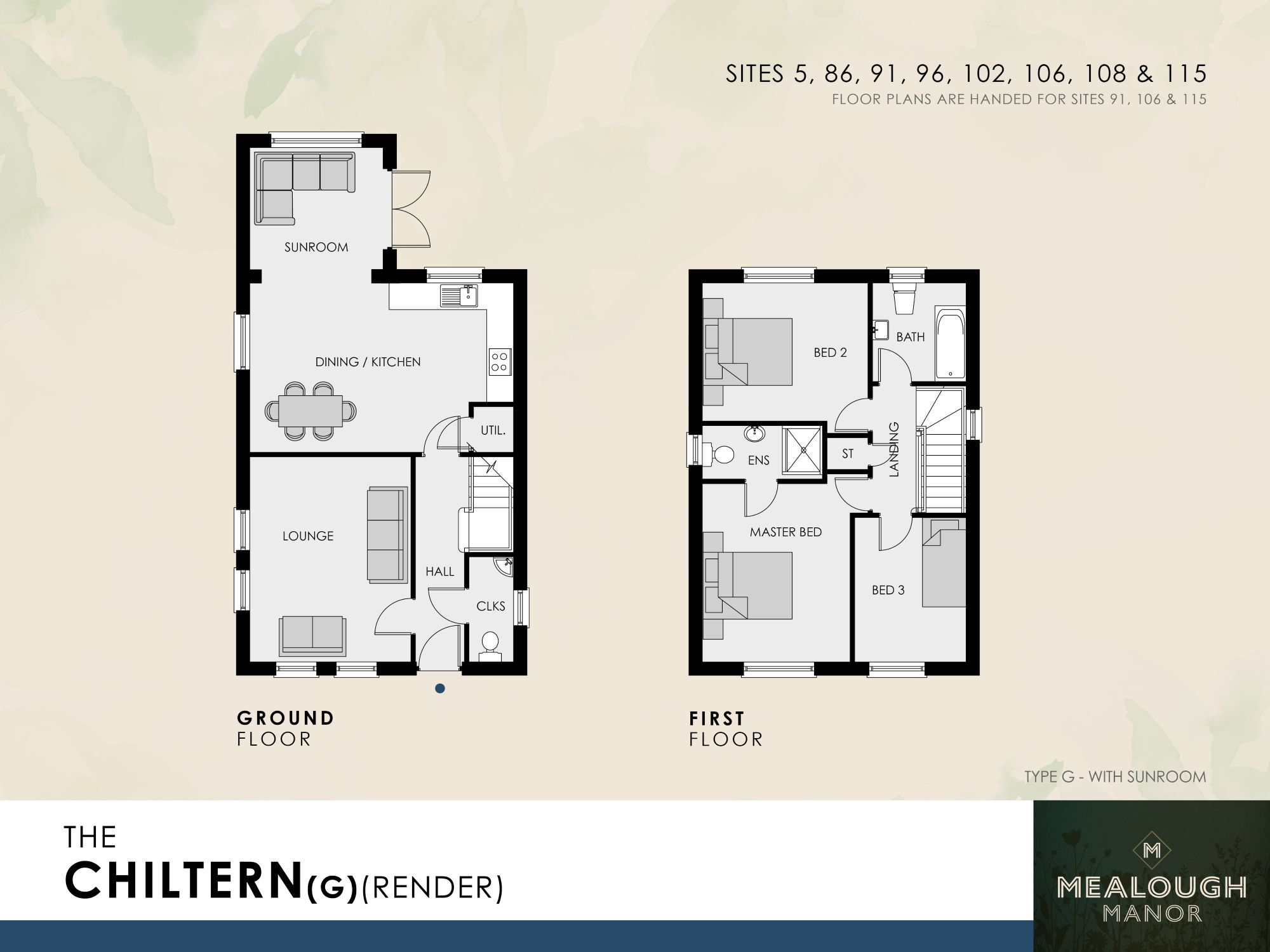 Floorplan of 3 bedroom Detached House for sale, Mealough Manor, Carryduff, County Down, BT8