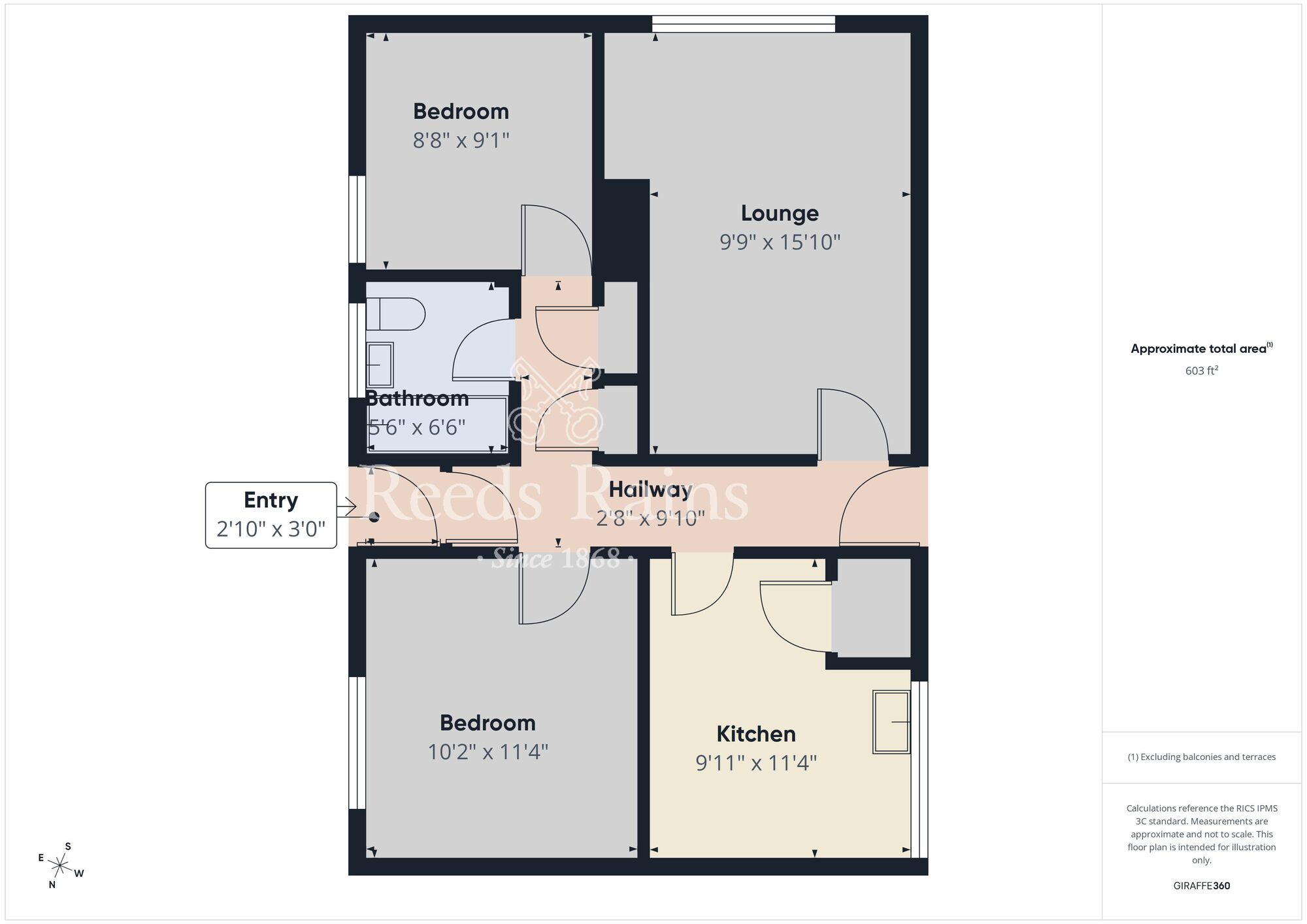 Floorplan of 2 bedroom Flat for sale, Glenkeen Avenue, Greenisland, County Antrim, BT38