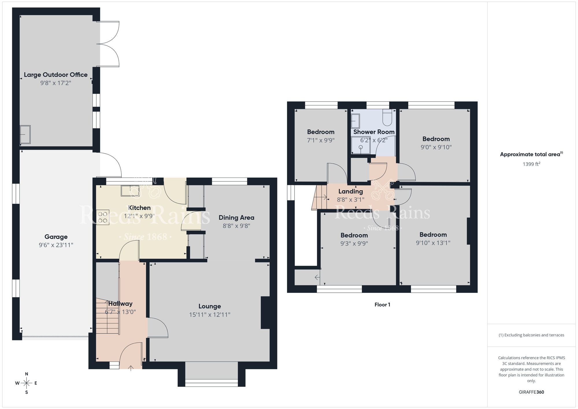 Floorplan of 4 bedroom Semi Detached House for sale, Old Grange Drive, Carrickfergus, County Antrim, BT38