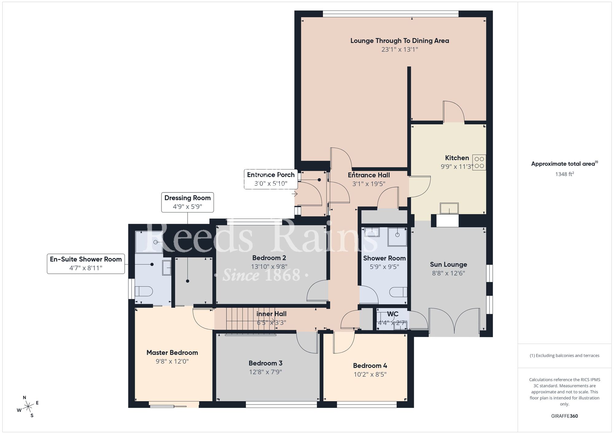 Floorplan of 4 bedroom Detached Bungalow for sale, Donegall Crescent, Whitehead, Carrickfergus, BT38