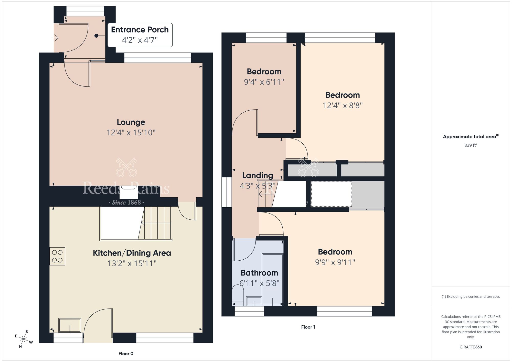 Floorplan of 3 bedroom Semi Detached House for sale, Castleburn Drive, Carrickfergus, County Antrim, BT38